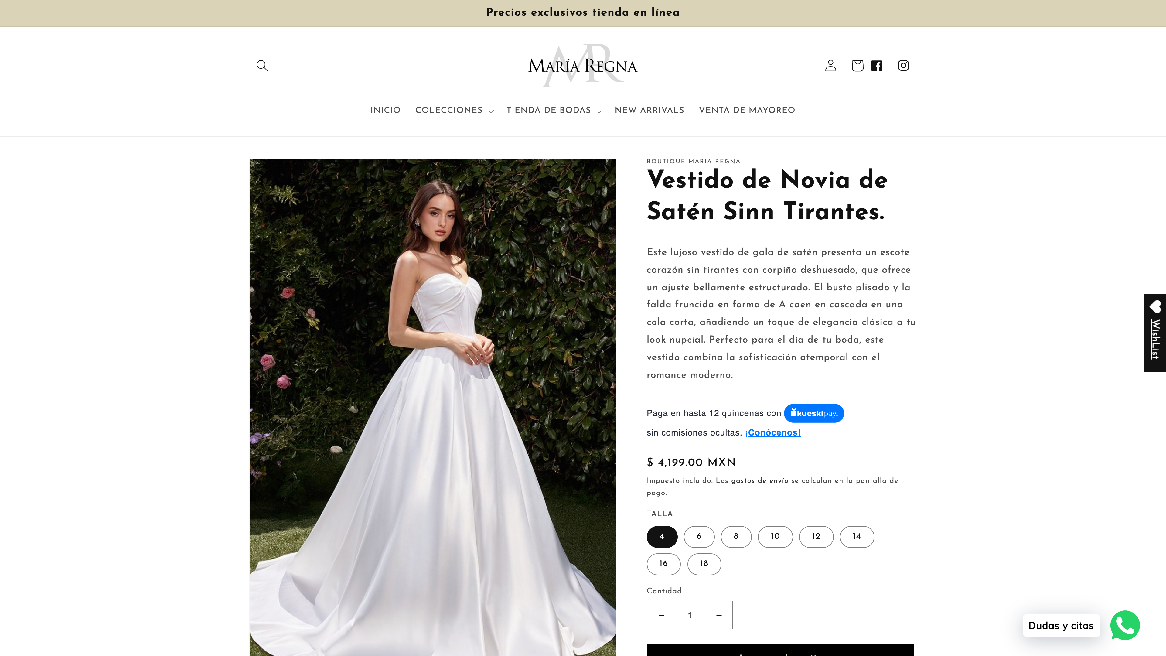 Desarrollo de tienda Boutique María Regna y soporte screenshot 2