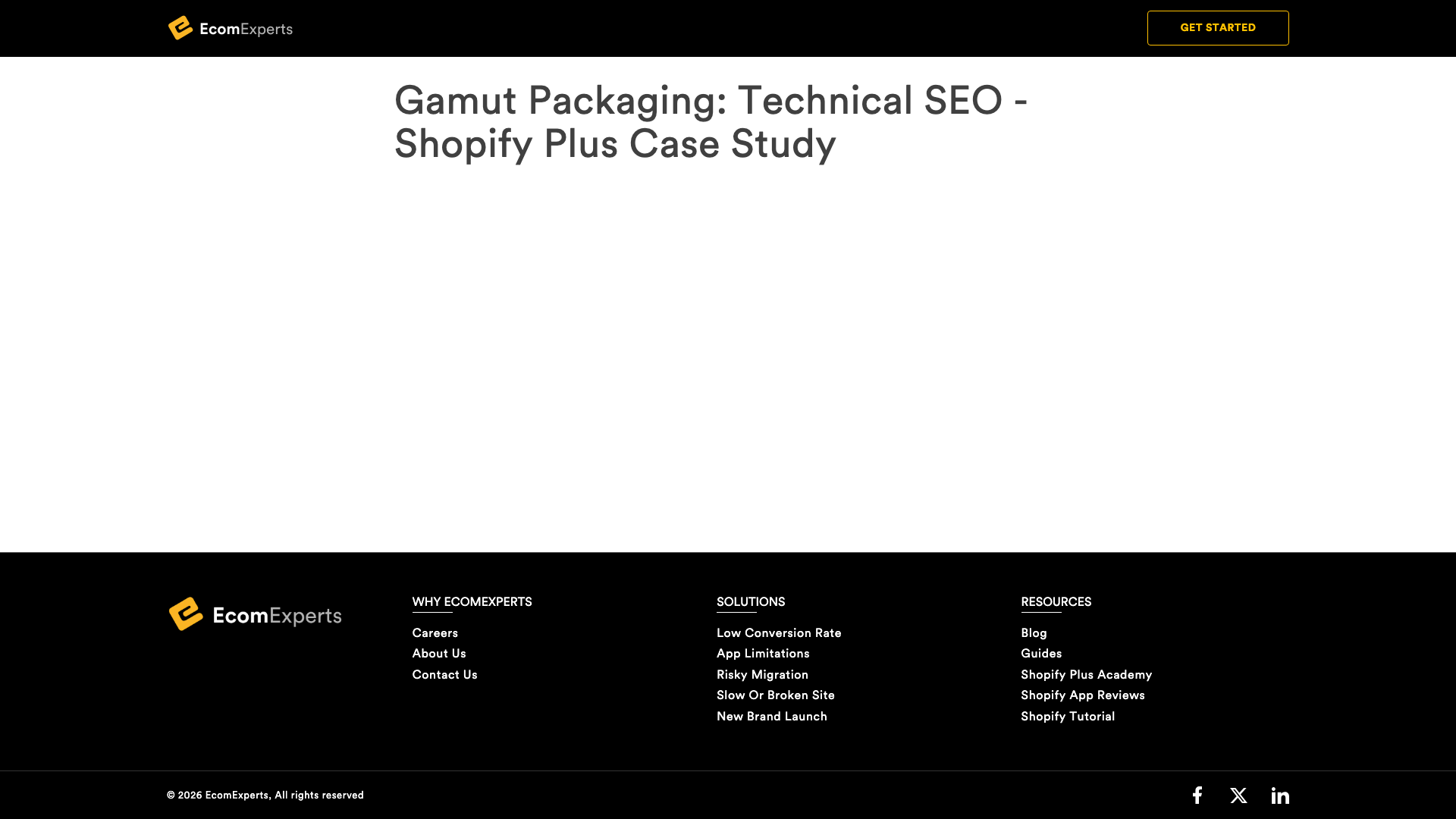 Gamut Packaging - Technical SEO