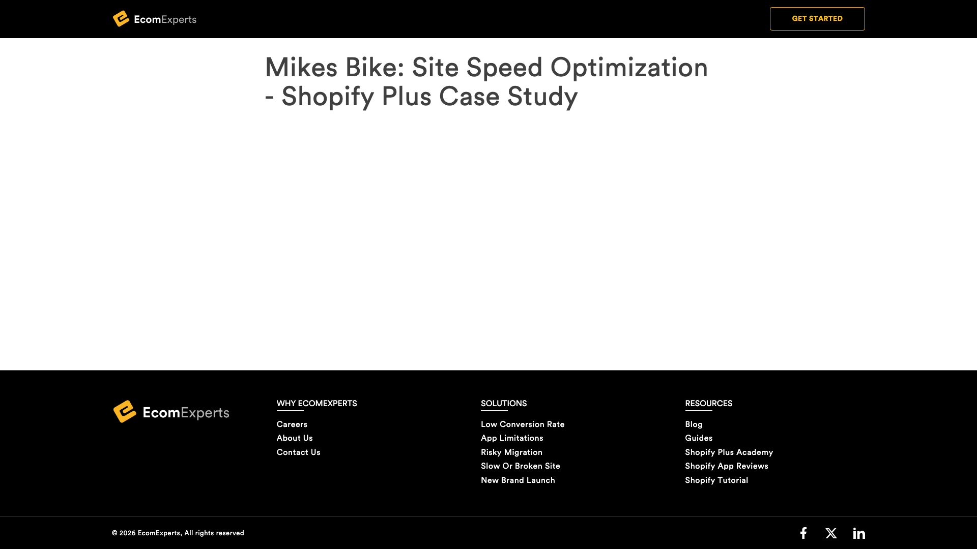 Mike’s Bikes - Site Speed Optimization