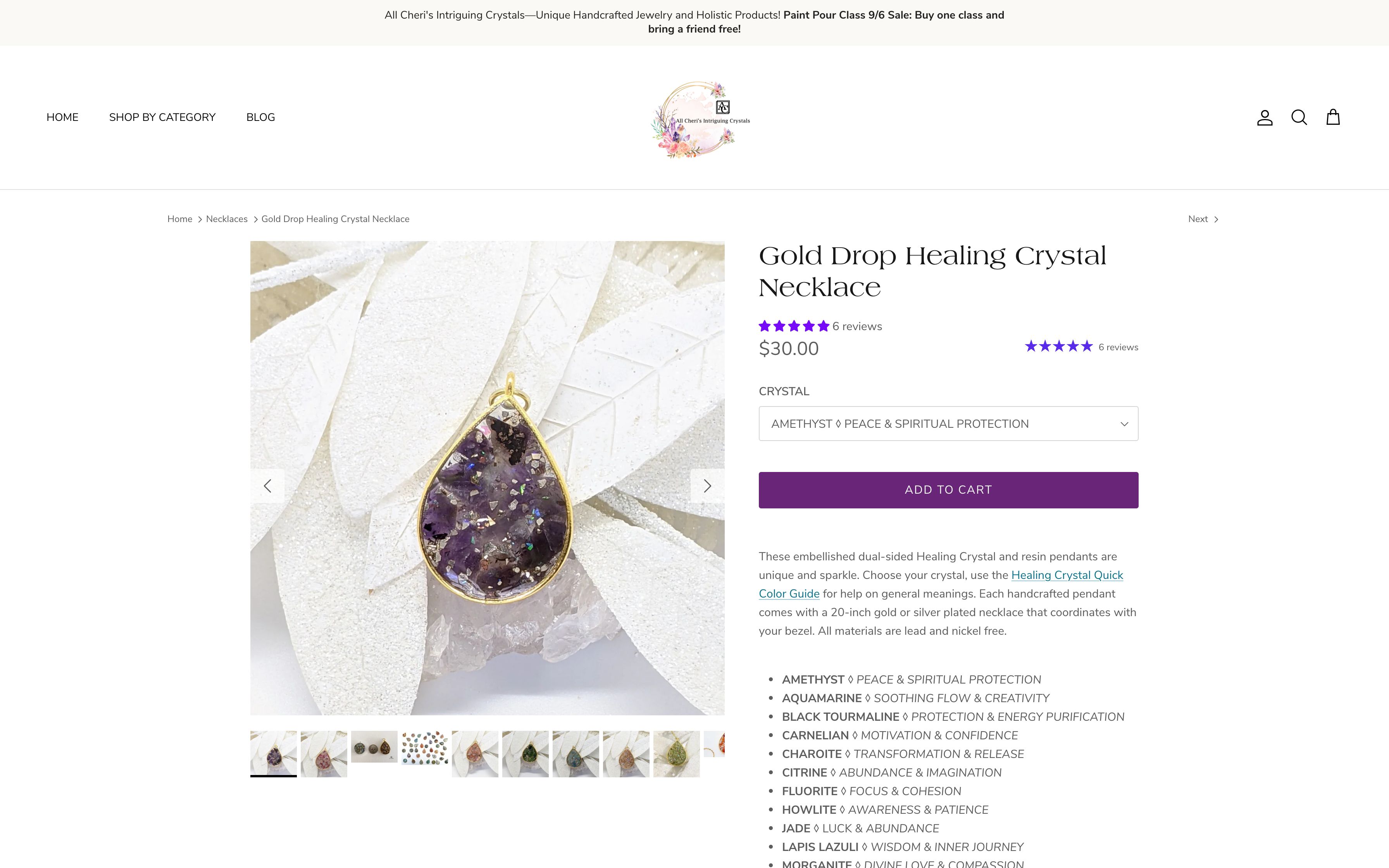 Update the Theme of All Cheri's Intriguing Crystals LLC screenshot 2