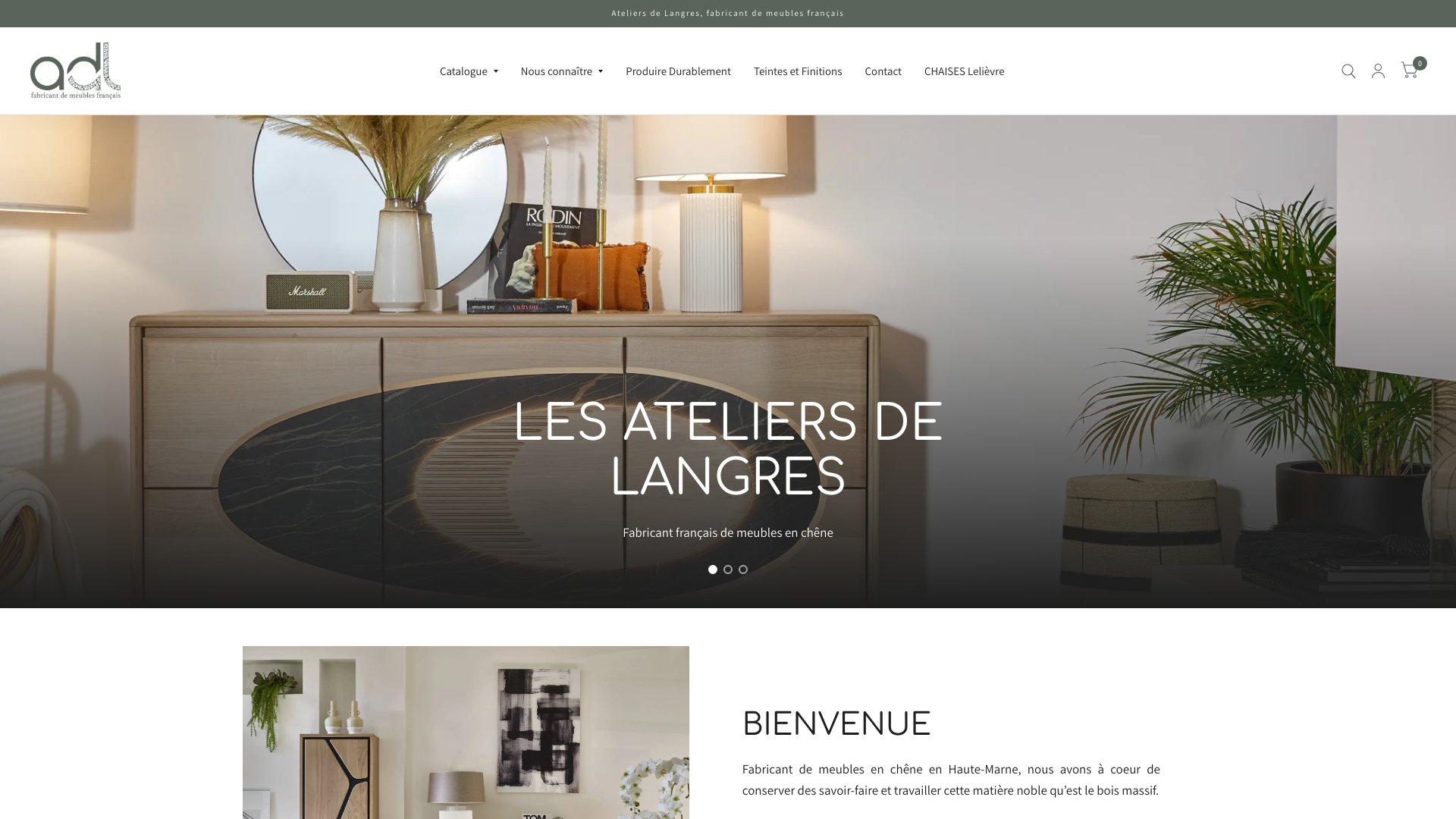 Refonte du site B2B pour un fabricant de meubles