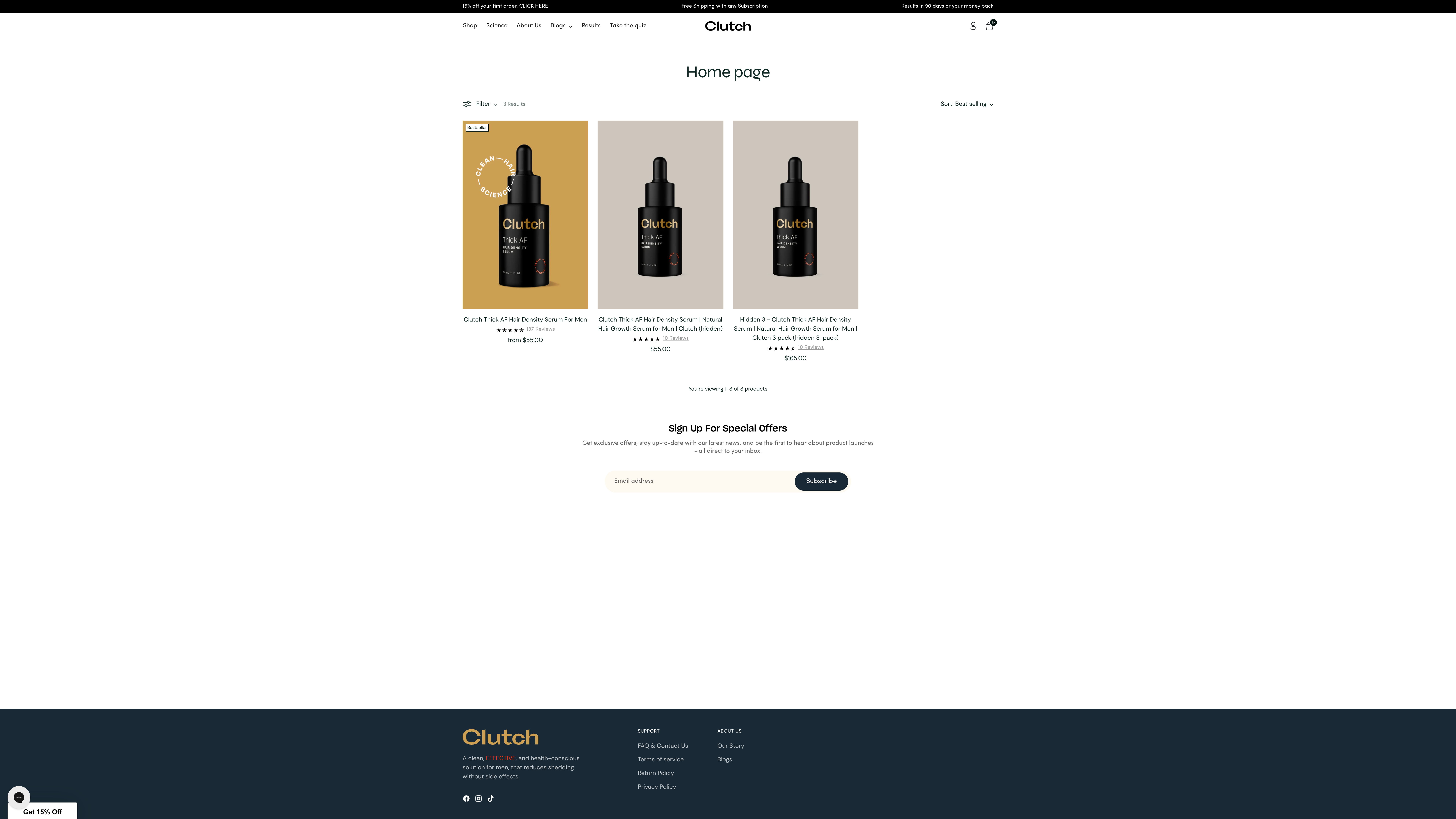 Health-Conscious Hair Growth Solutions for Men by Get Clutch