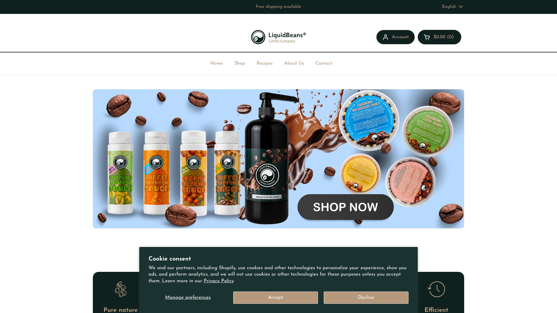 Liquid Beans Coffee Successful Migration to Shopify