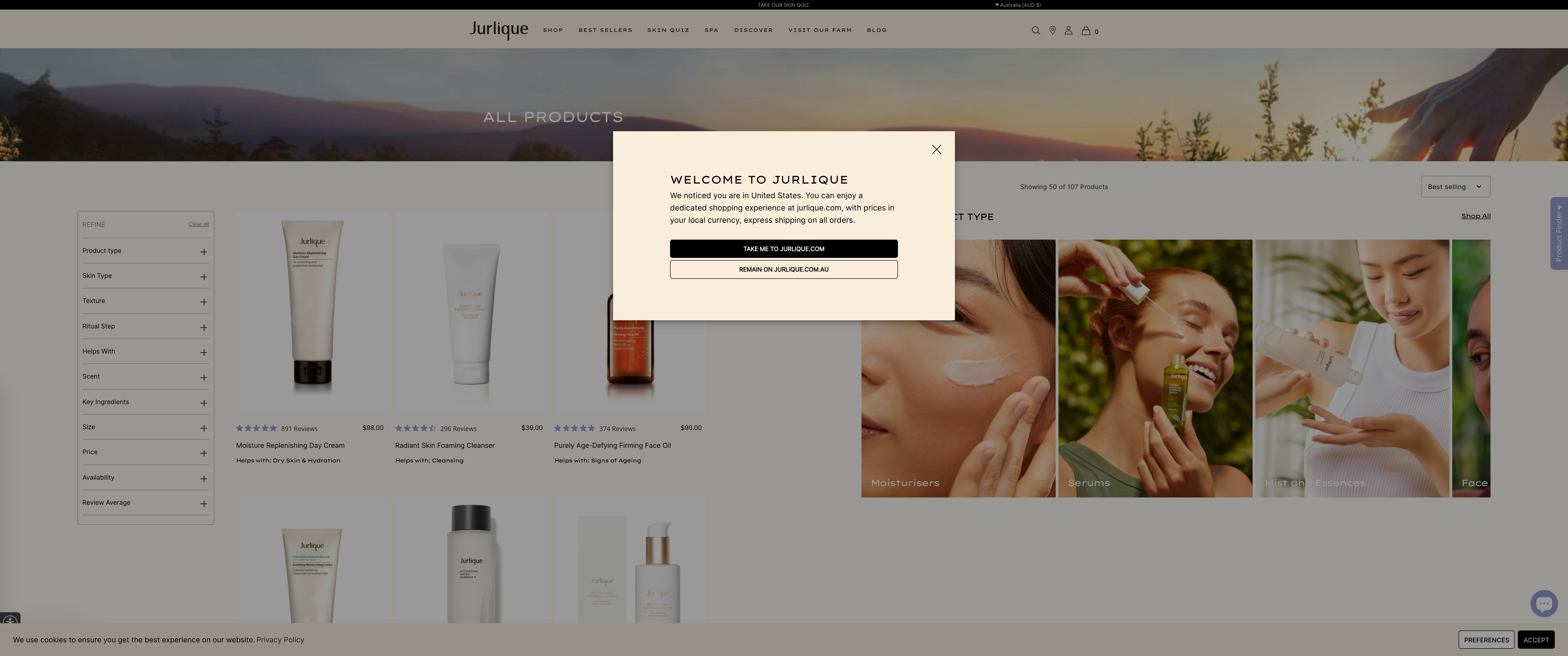Jurlique screenshot 2