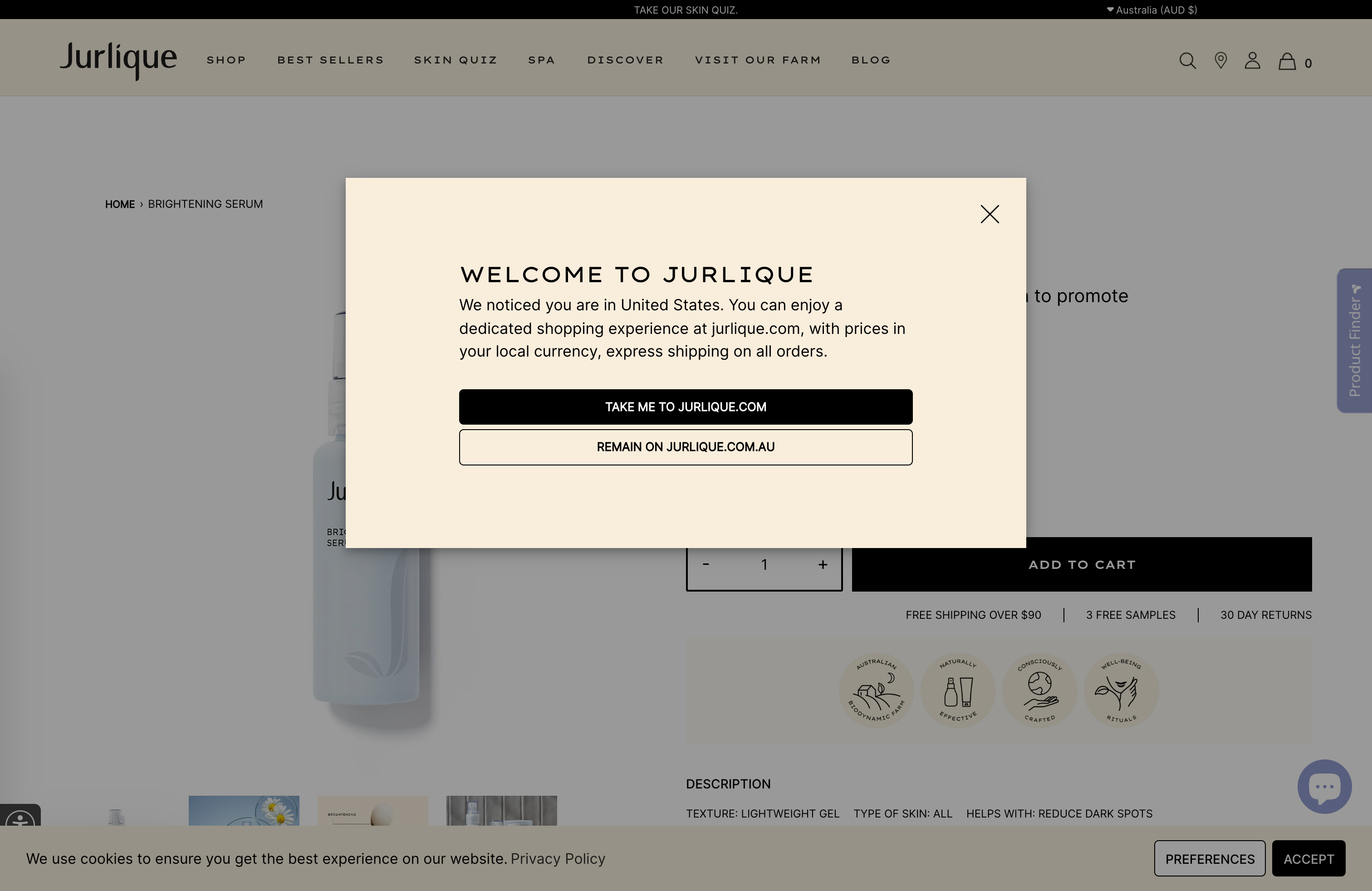 Jurlique screenshot 3