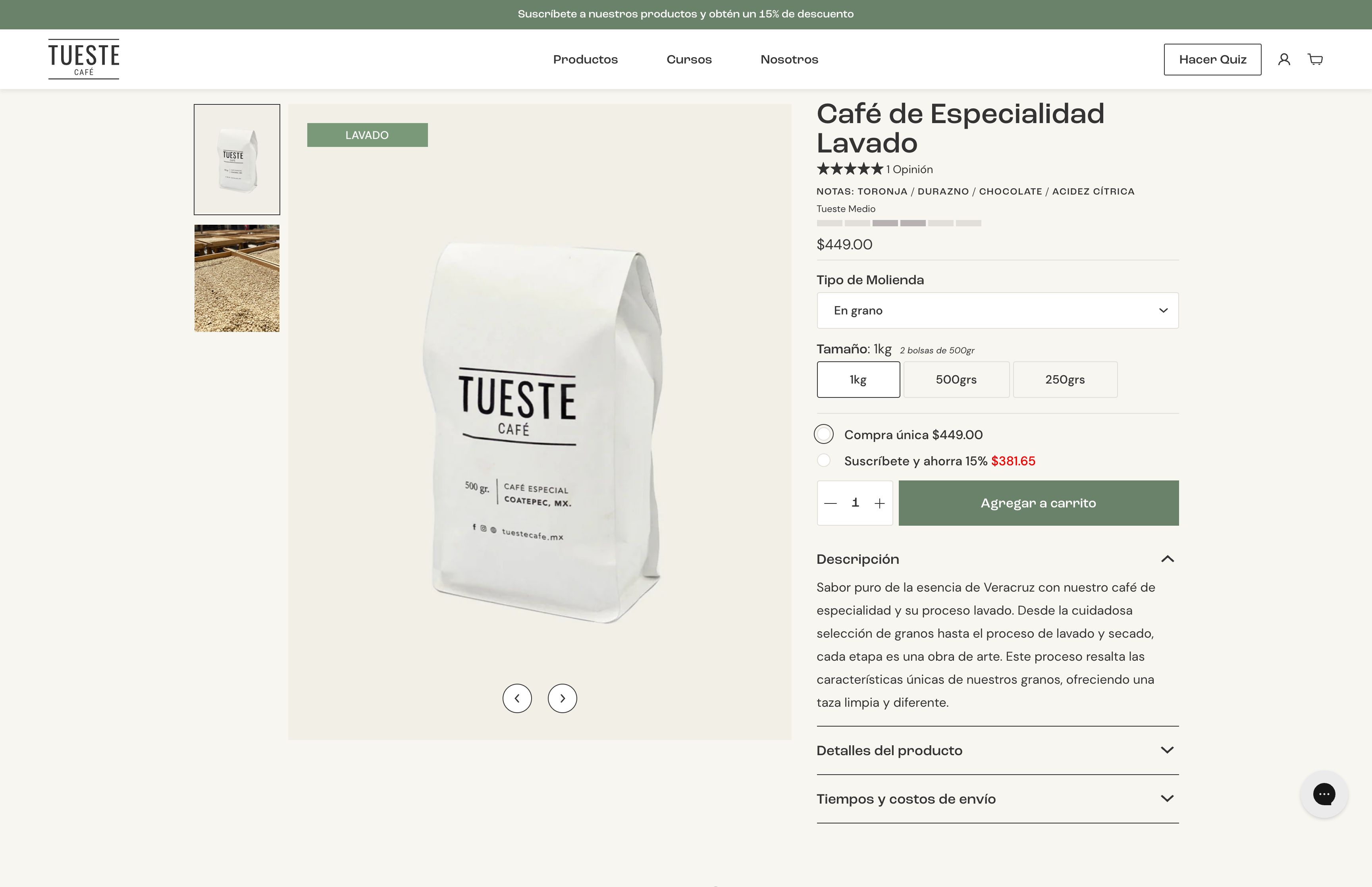 Tueste Café screenshot 2