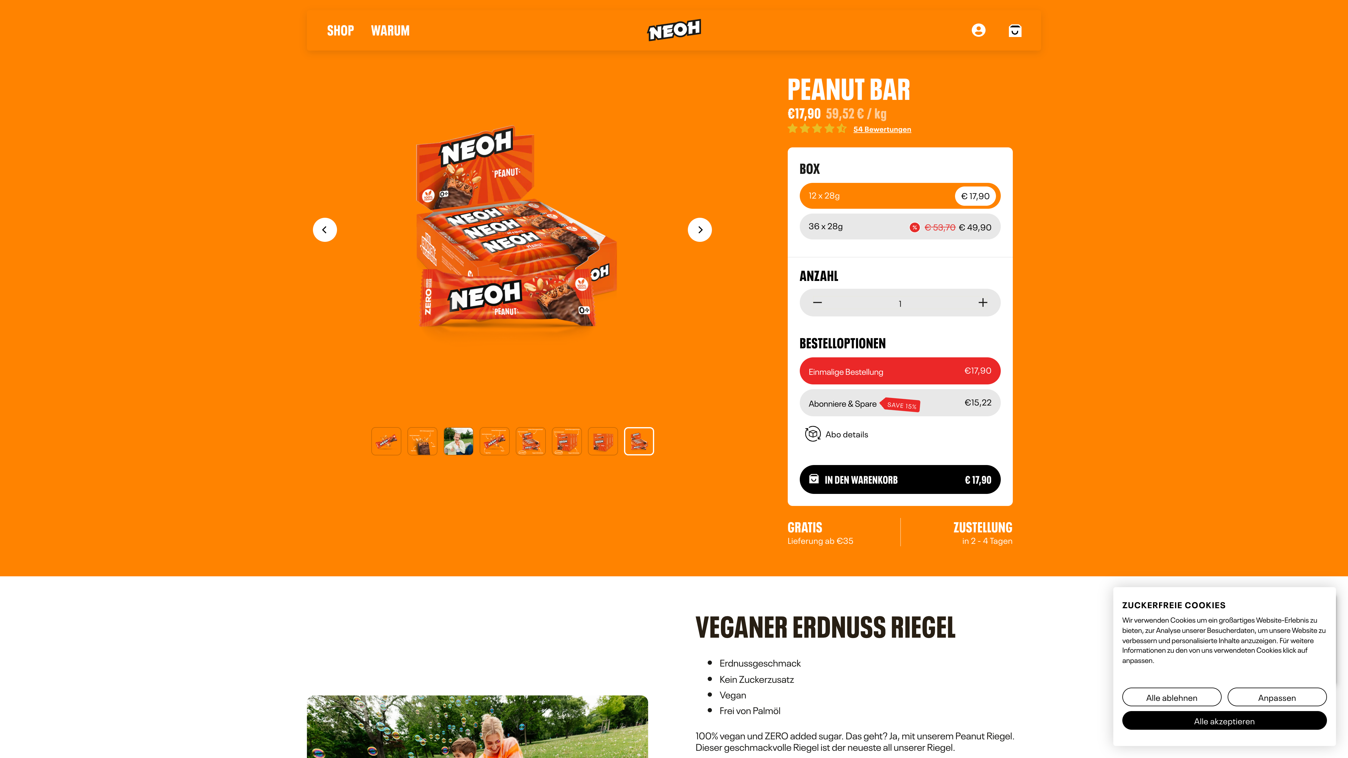 NEOH individuelles Design - Shopify Plus screenshot