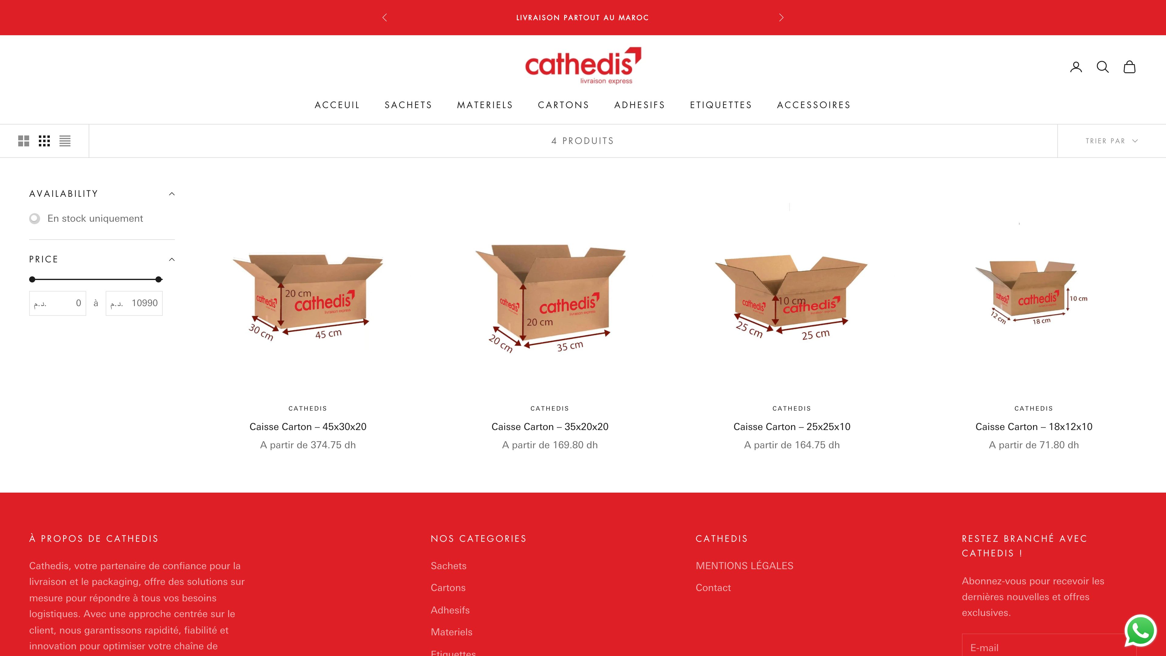 Cathedis - Shopify Store Creation for Packaging Services screenshot 4