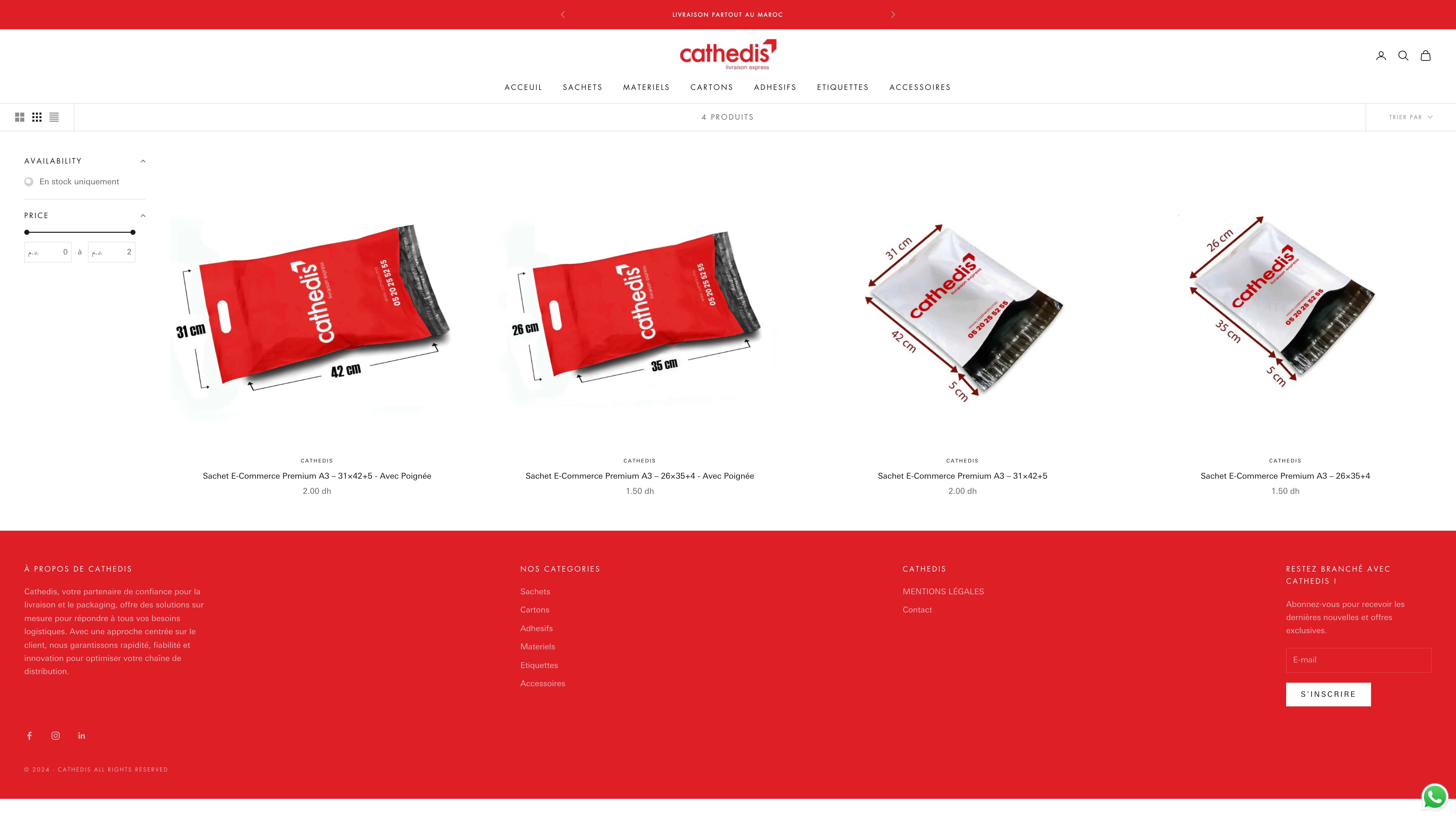 Cathedis - Shopify Store Creation for Packaging Services screenshot 3