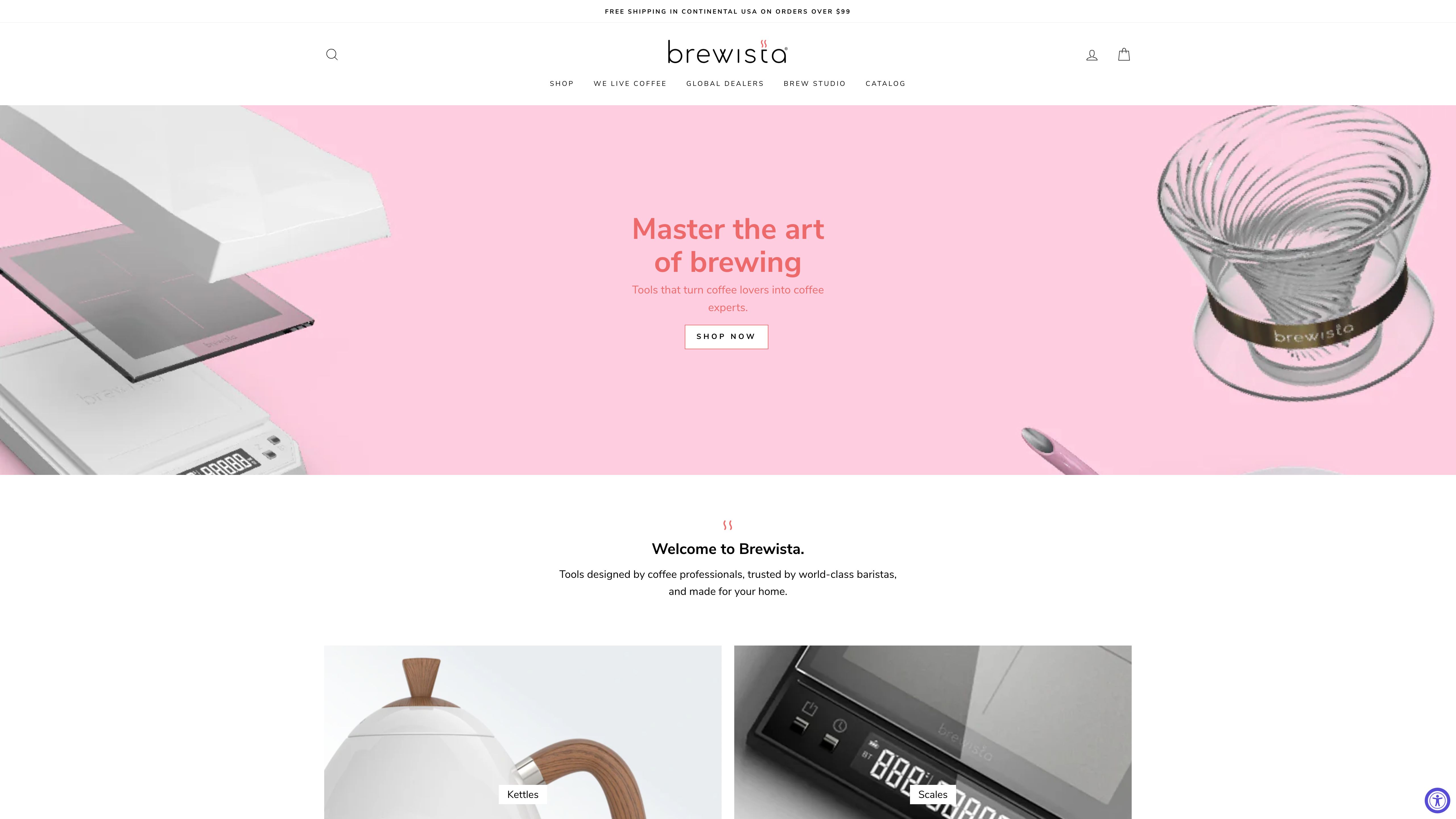 Comprehensive Brand Strategy & Ecommerce Design for Brewista