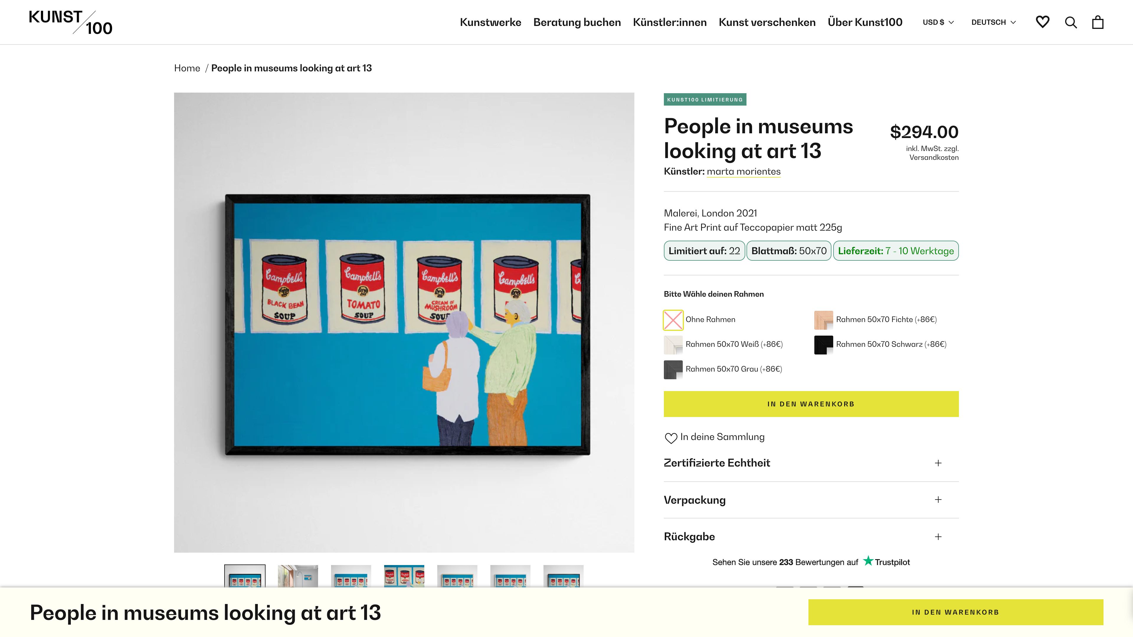 Kunst100 screenshot 2