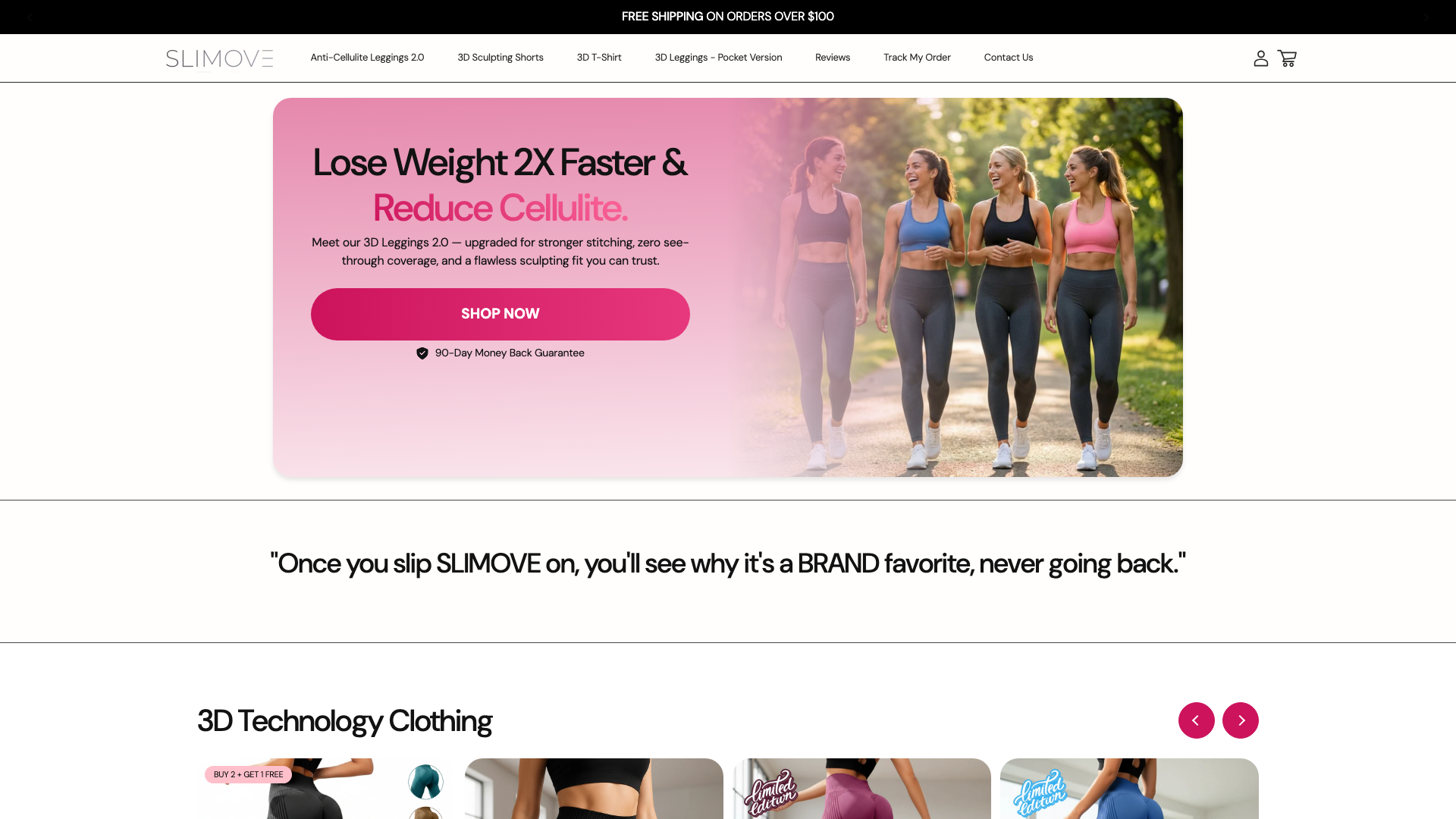 SLIMOVE - Ongoing CRO Optimization & A/B Testing