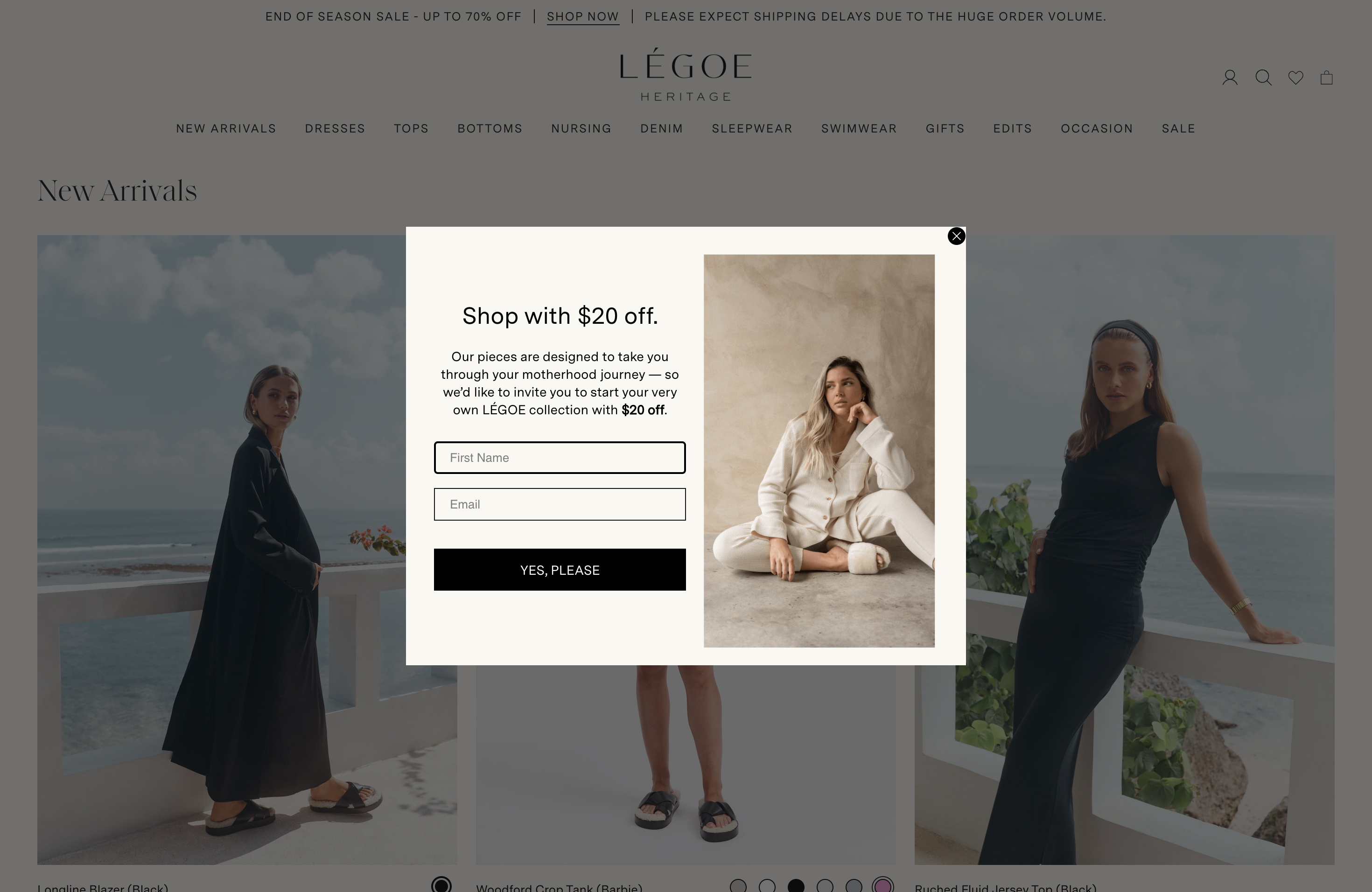 Shopify Fashion Design & Development for Legoe Heritage screenshot 2