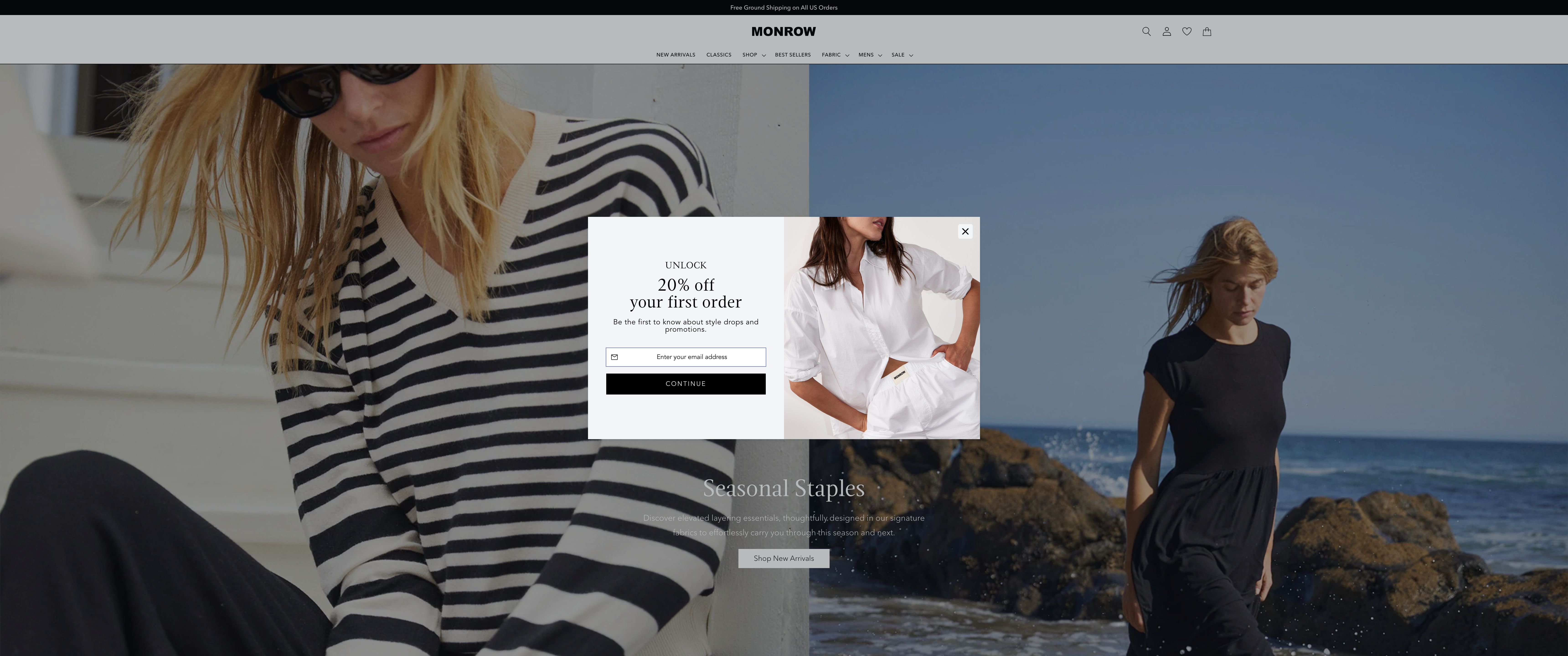 Monrow.com screenshot