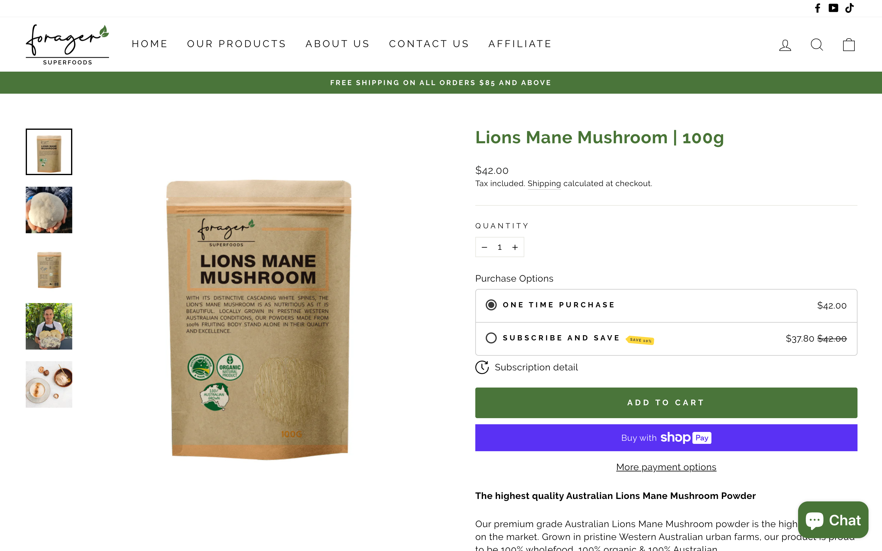 Australlian Branded Organic Superfoods Niche specific Store screenshot 3
