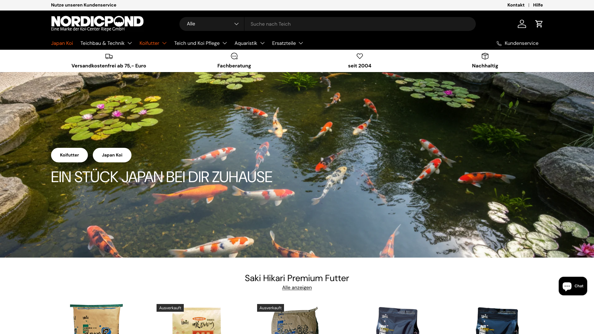 Nordic Pond – Shopify Entwicklung & ERP-Integration