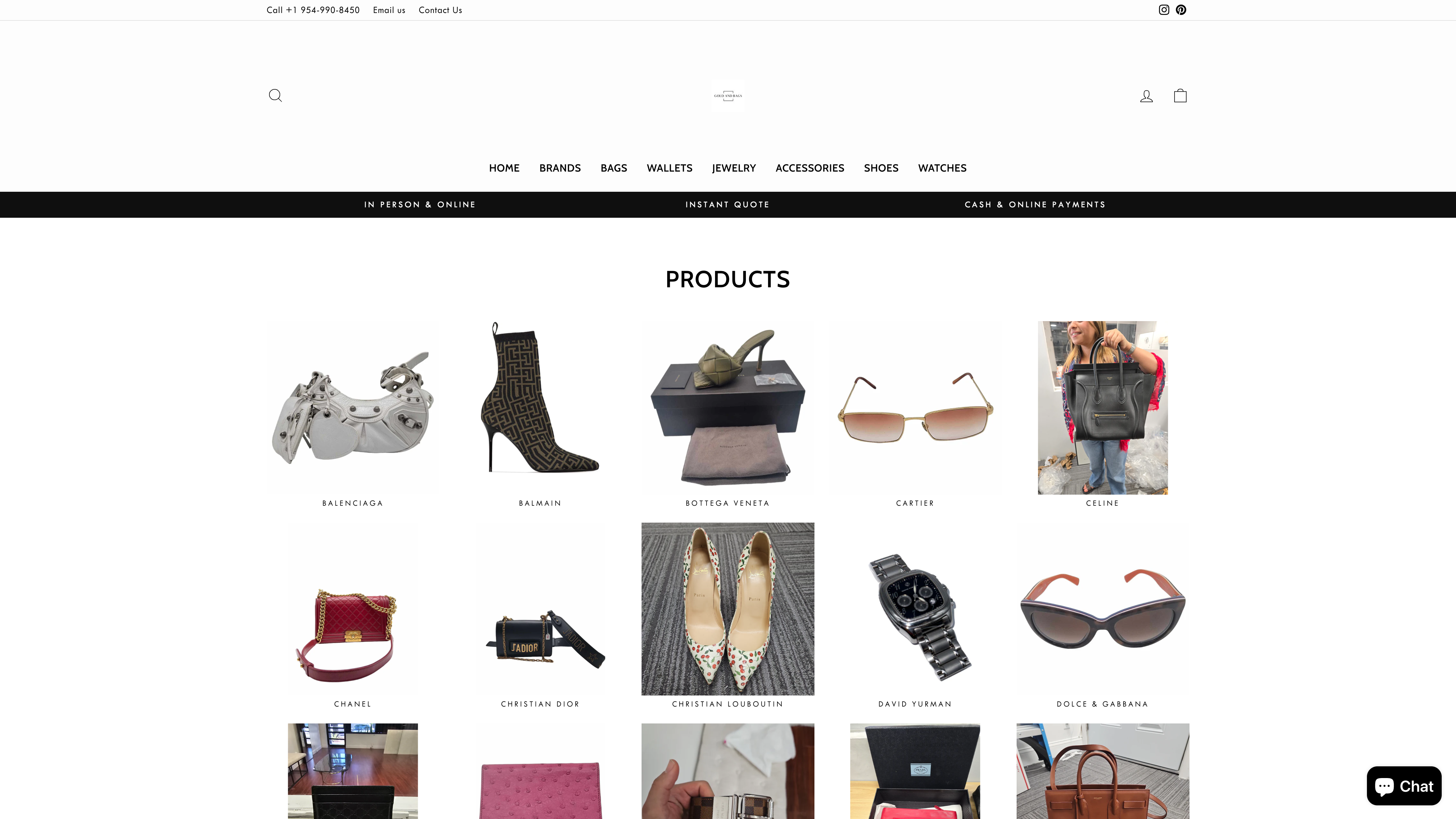 Exquisite Ecommerce Platform Development for GOLD & BAGS