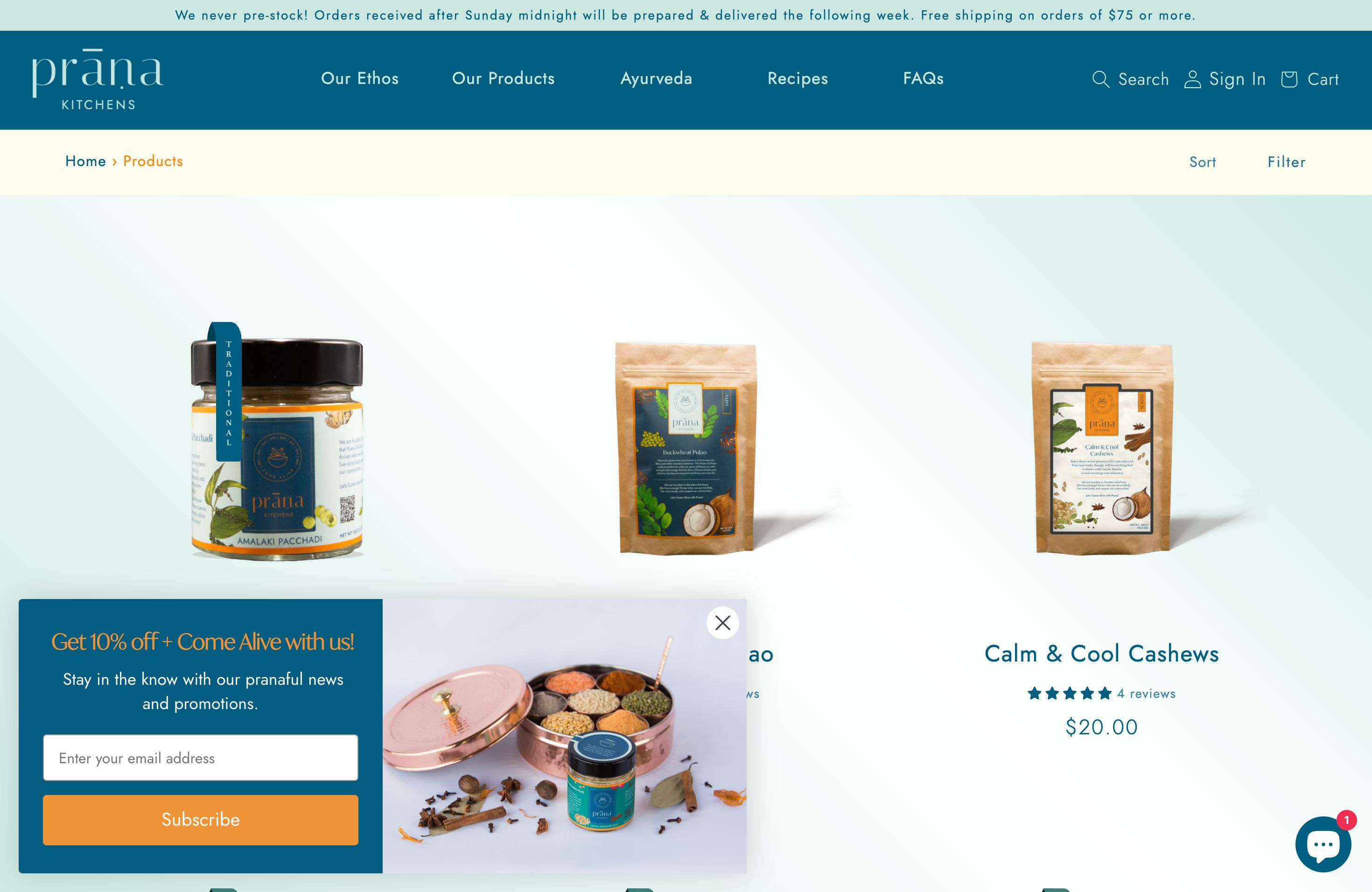Prana Kitchens screenshot 5