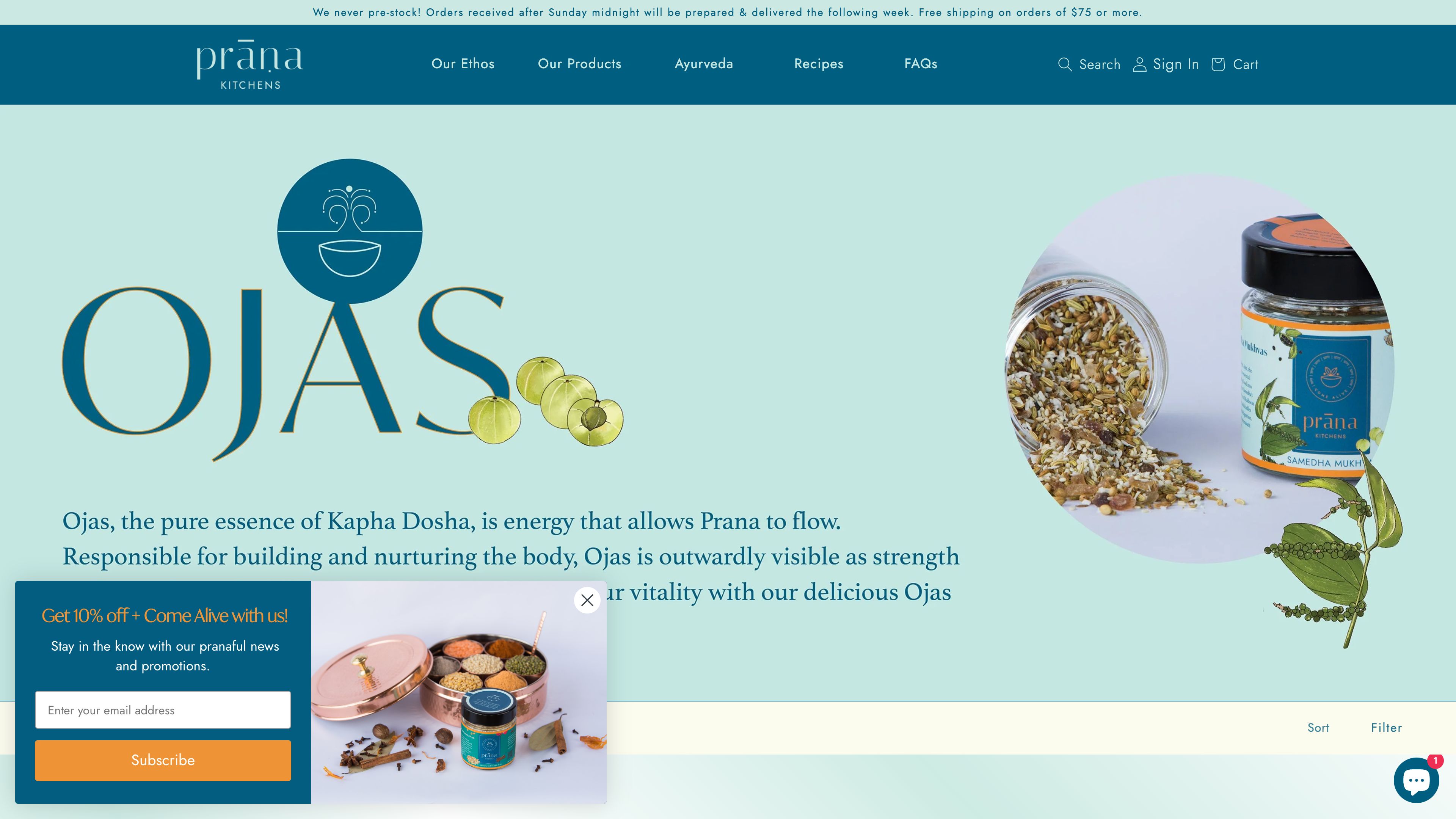 Prana Kitchens screenshot 2