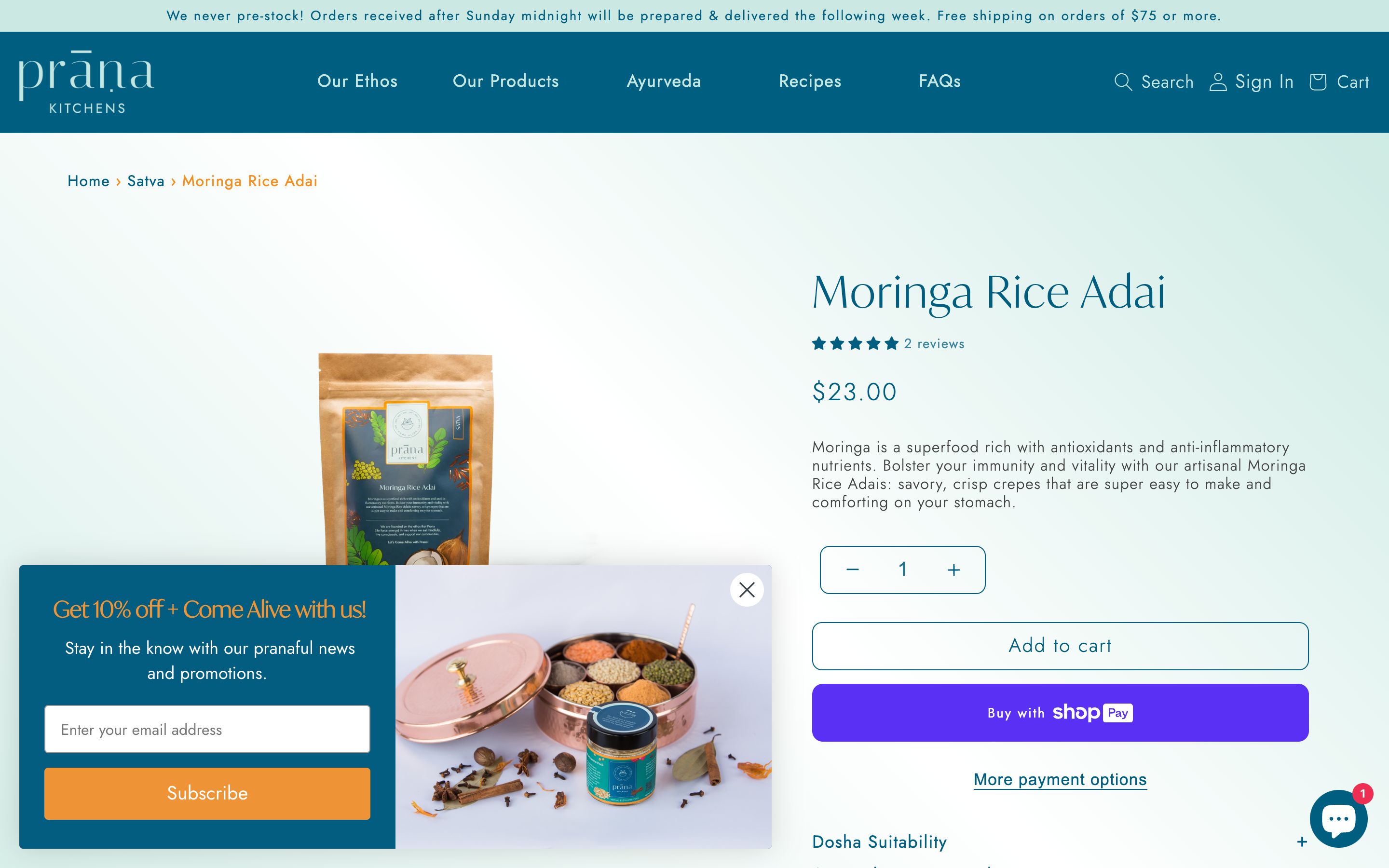 Prana Kitchens screenshot 6