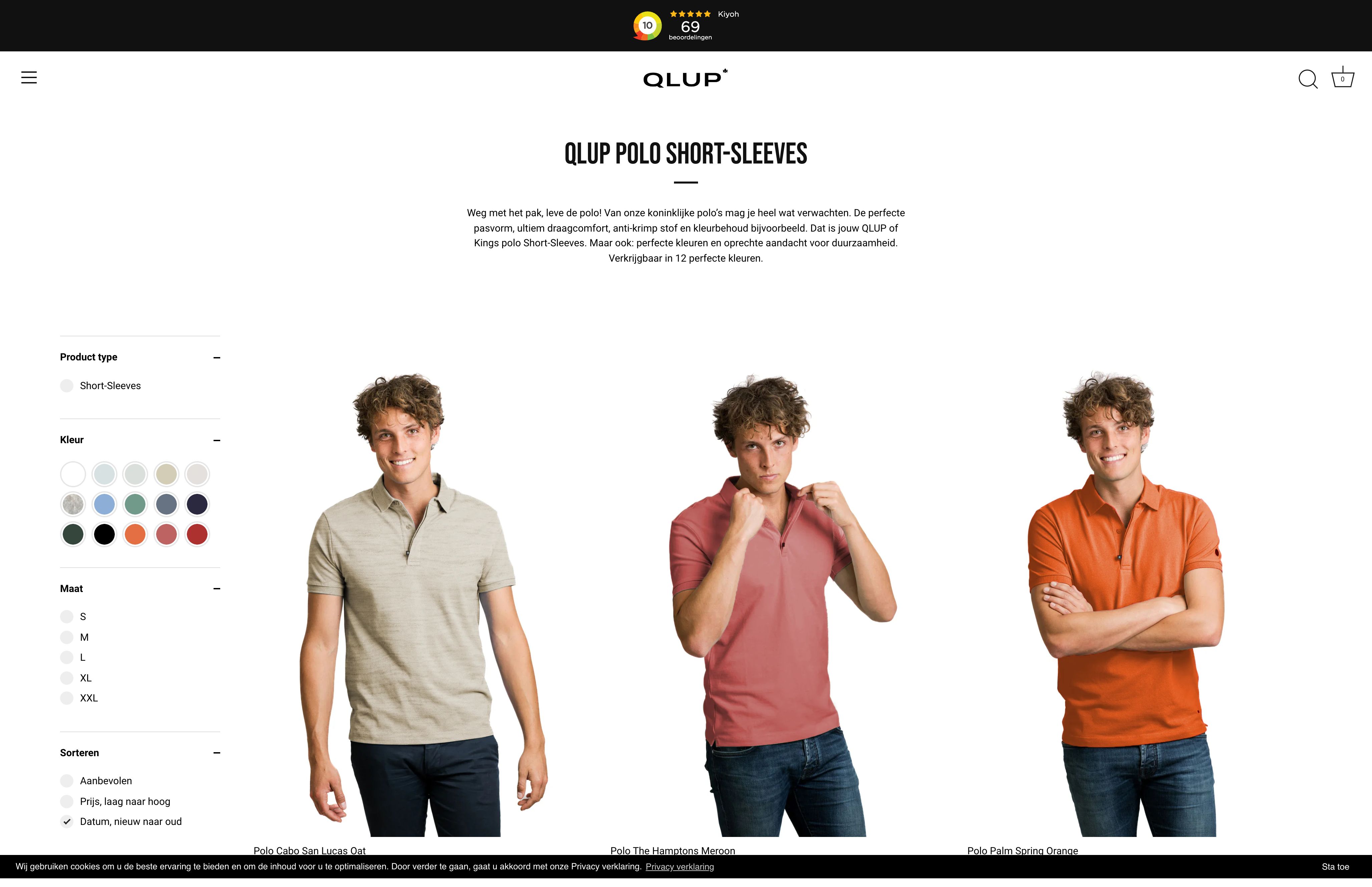 Webshop QLUP of Kings screenshot 2