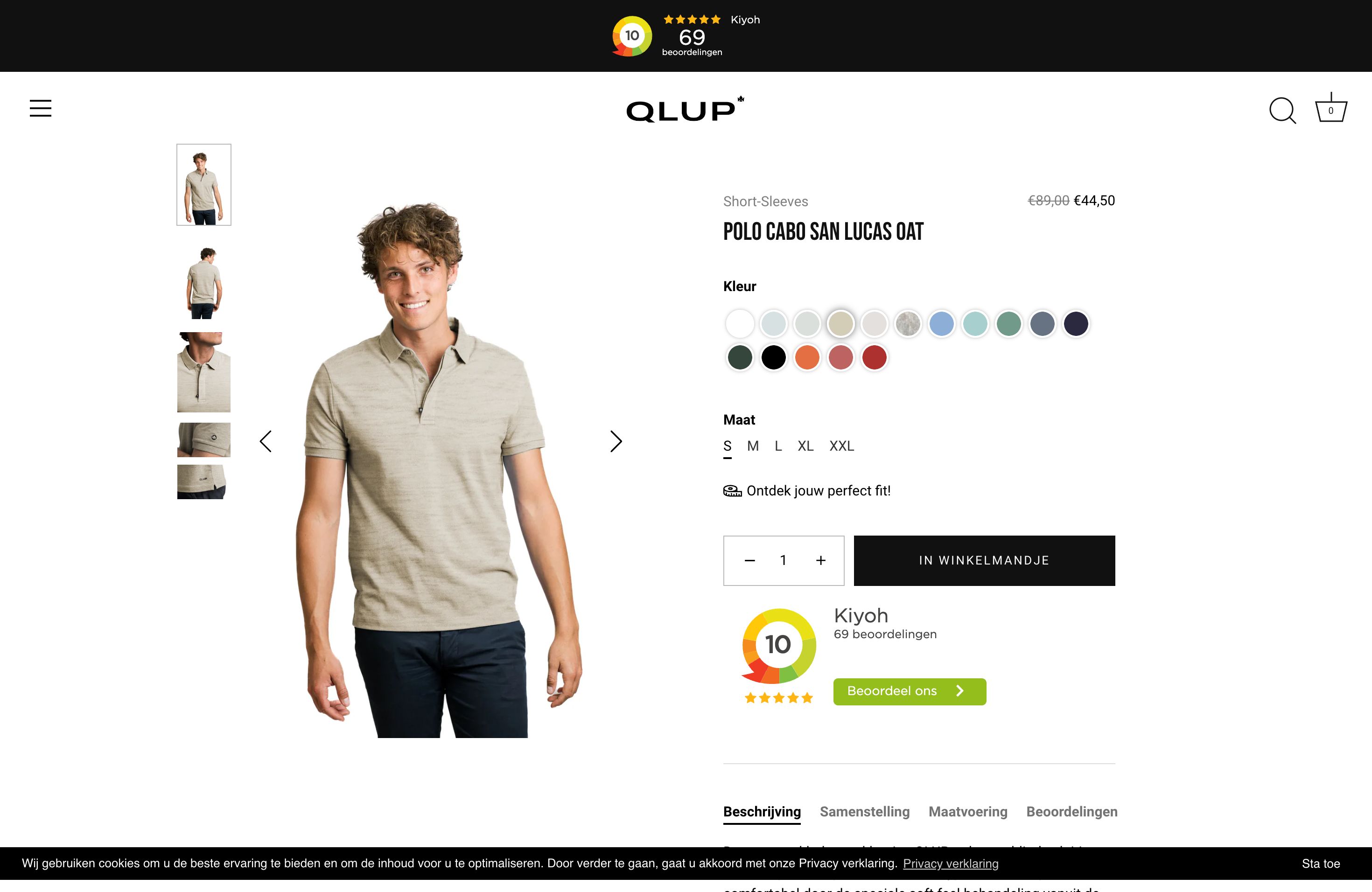 Webshop QLUP of Kings screenshot 3