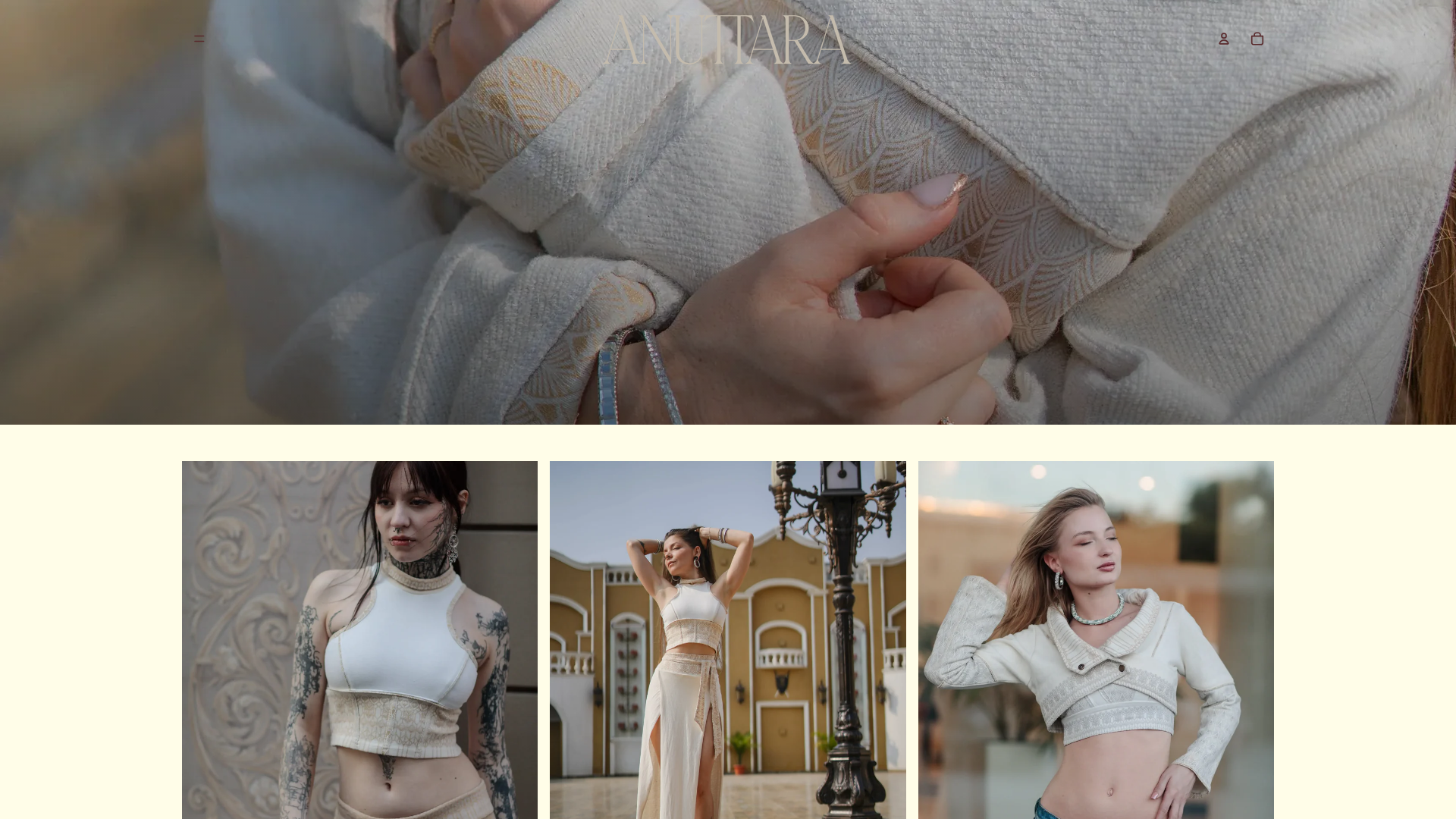 ANUTTARA: custom Shopify development for designer clothing brand