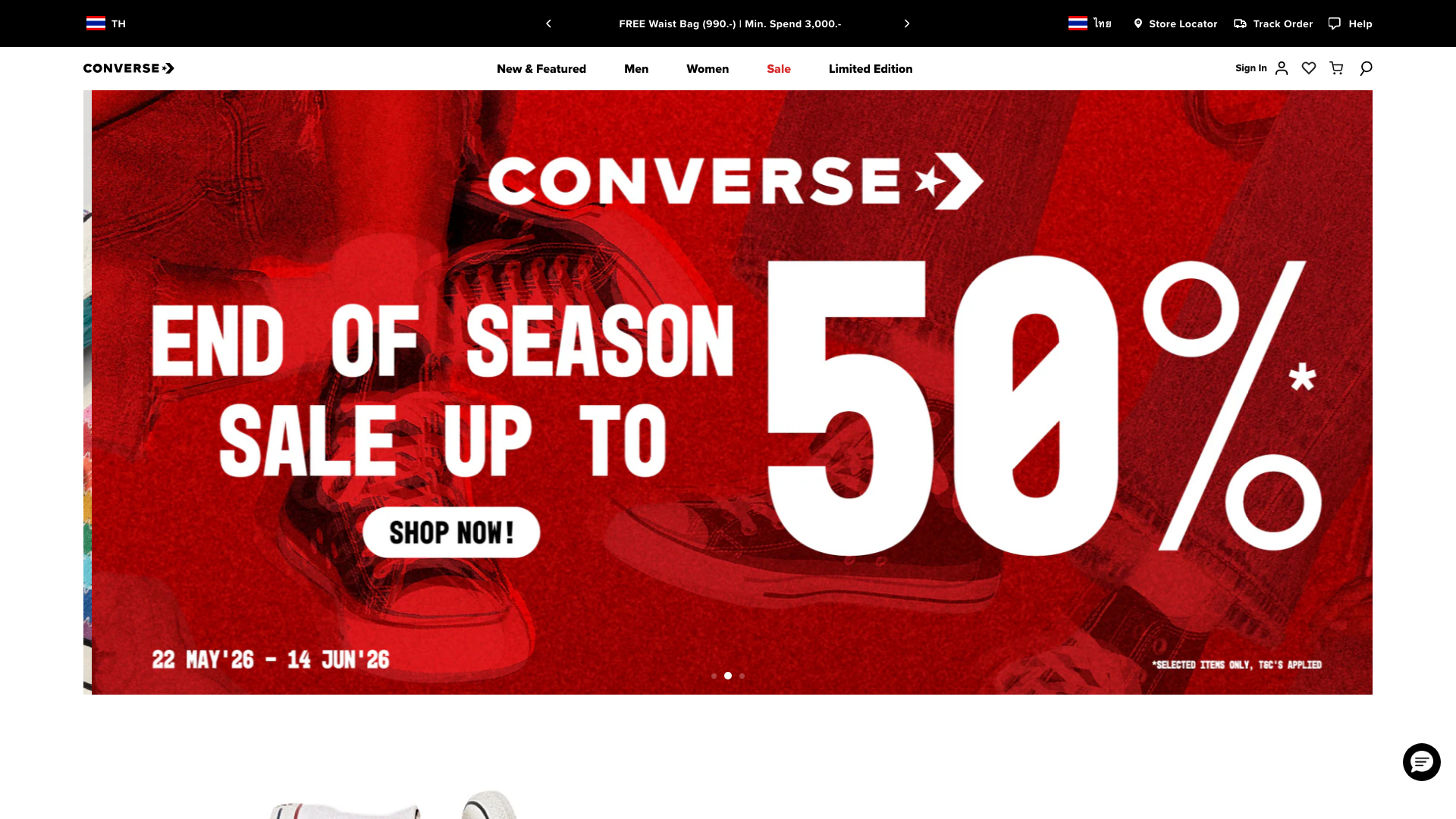 Converse Thailand screenshot