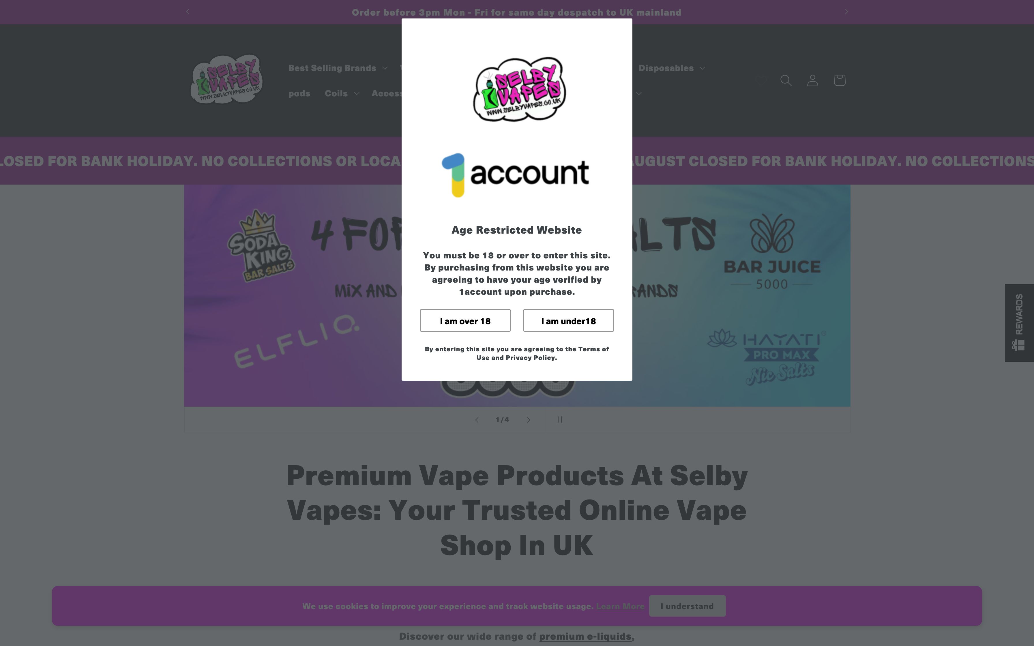 CONVERSION RATE OPTIMIZATION: Selby Vapes screenshot 6