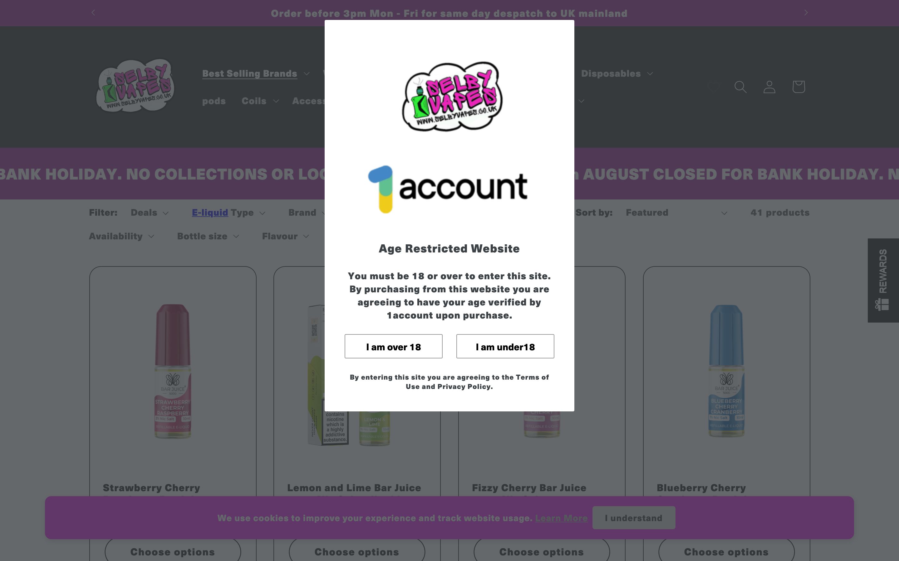 CONVERSION RATE OPTIMIZATION: Selby Vapes screenshot 4