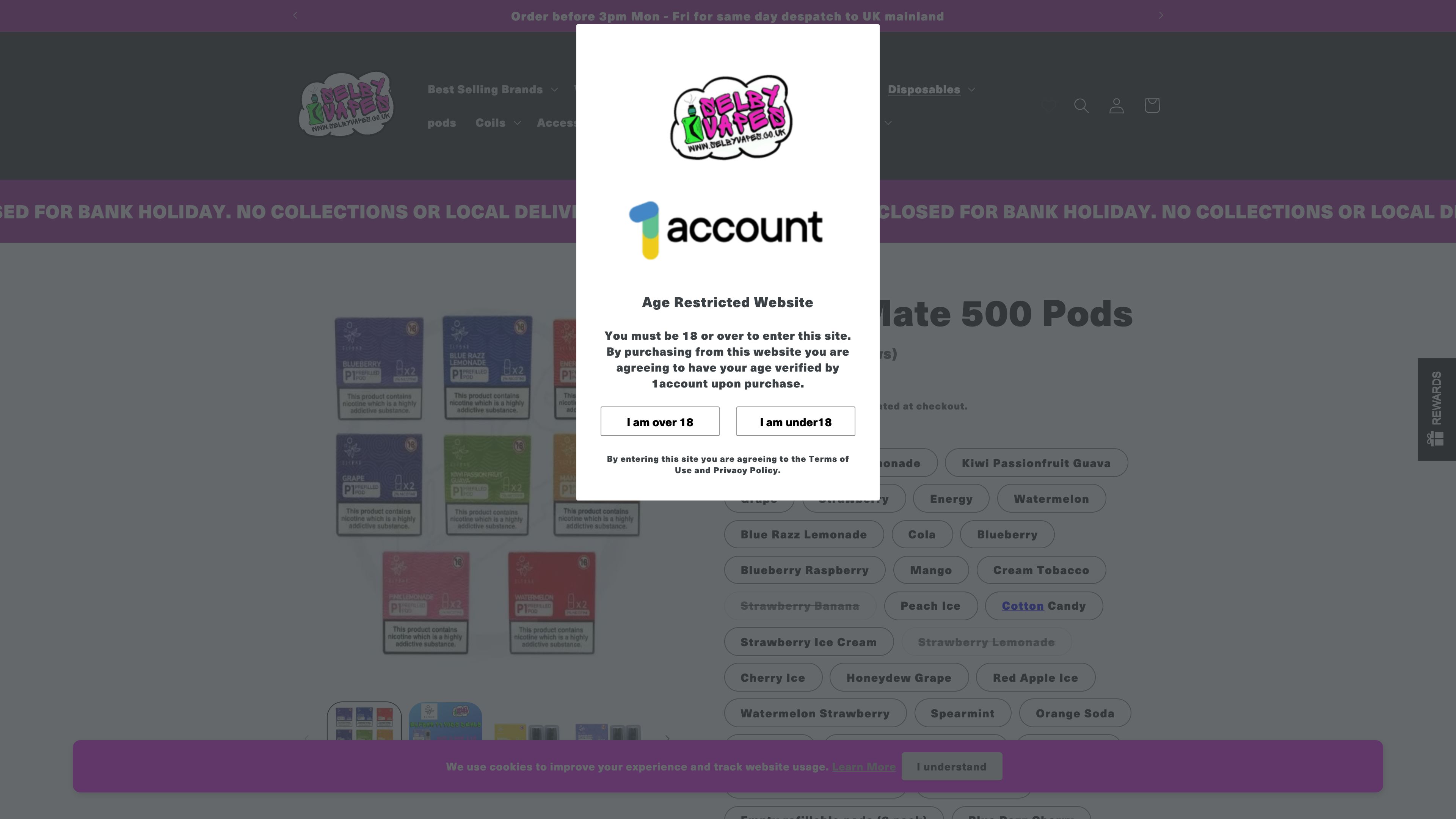 CONVERSION RATE OPTIMIZATION: Selby Vapes screenshot 3