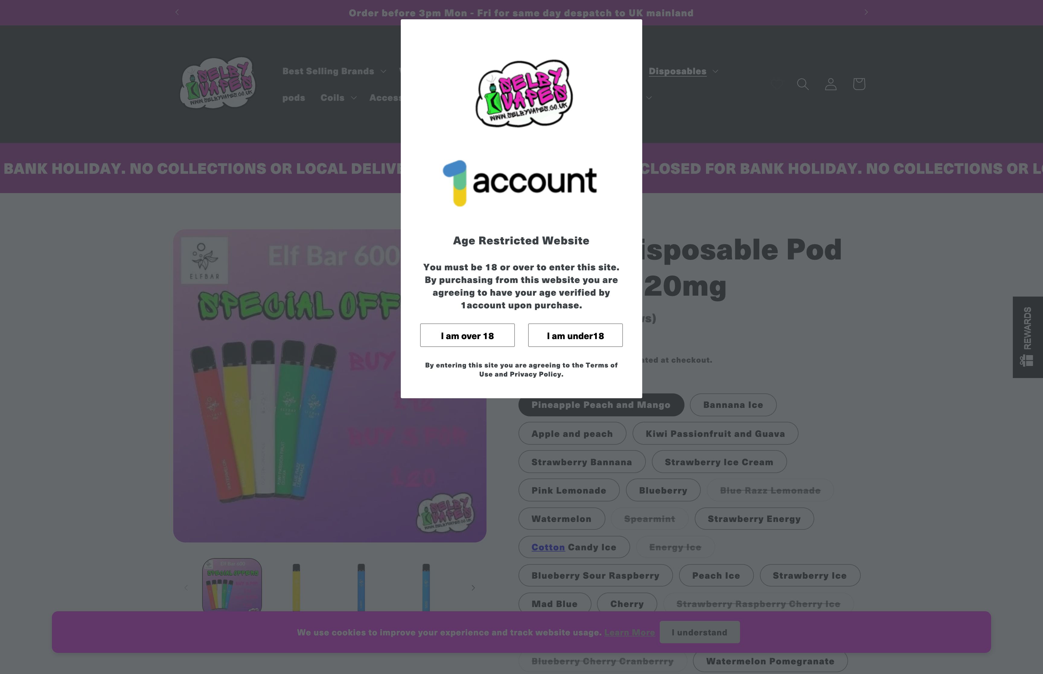 CONVERSION RATE OPTIMIZATION: Selby Vapes screenshot 5