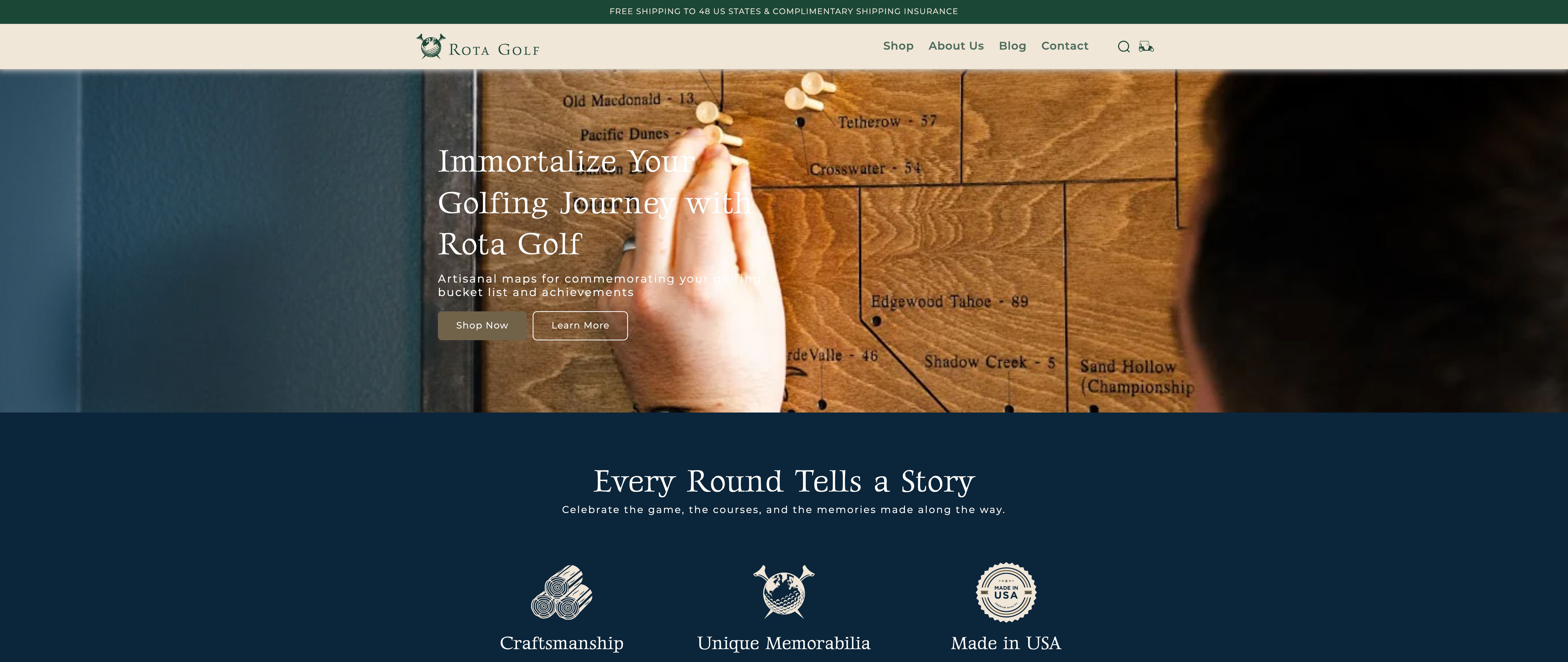 Golf Courses site  screenshot 3