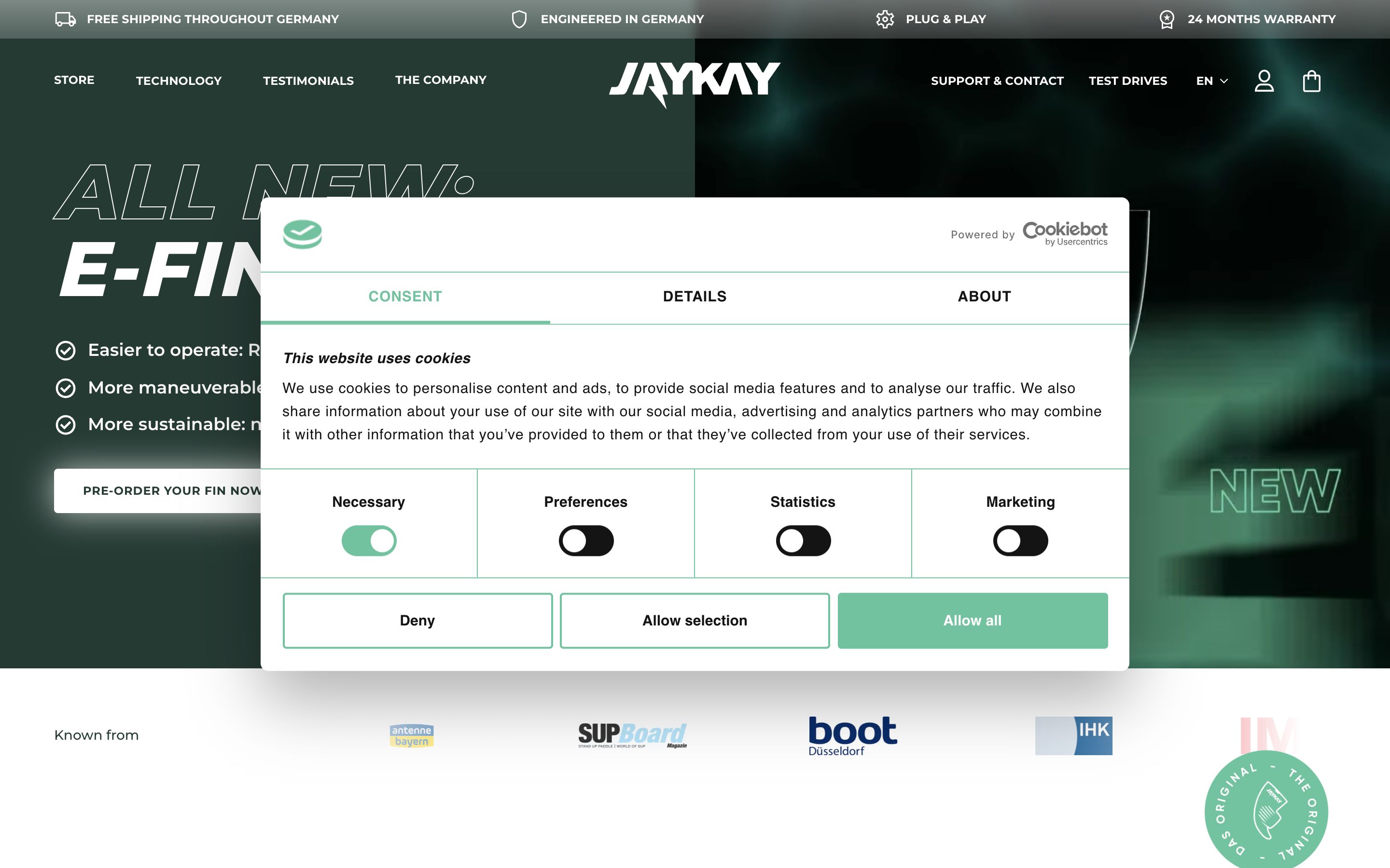 JayKay (Elektrofinne) · Custom Shopify Theme screenshot 6