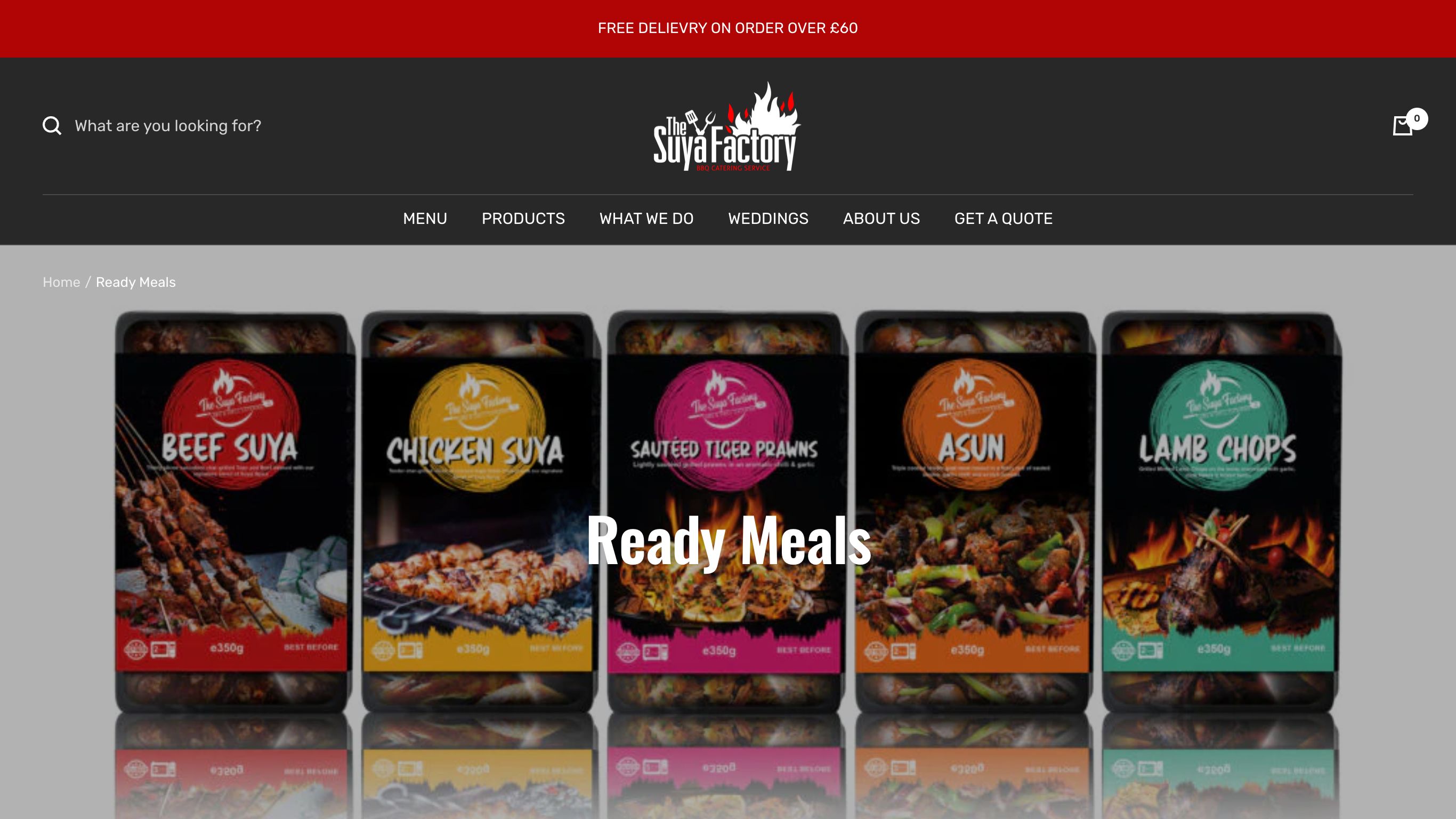 Suya Factory Website Development screenshot 2