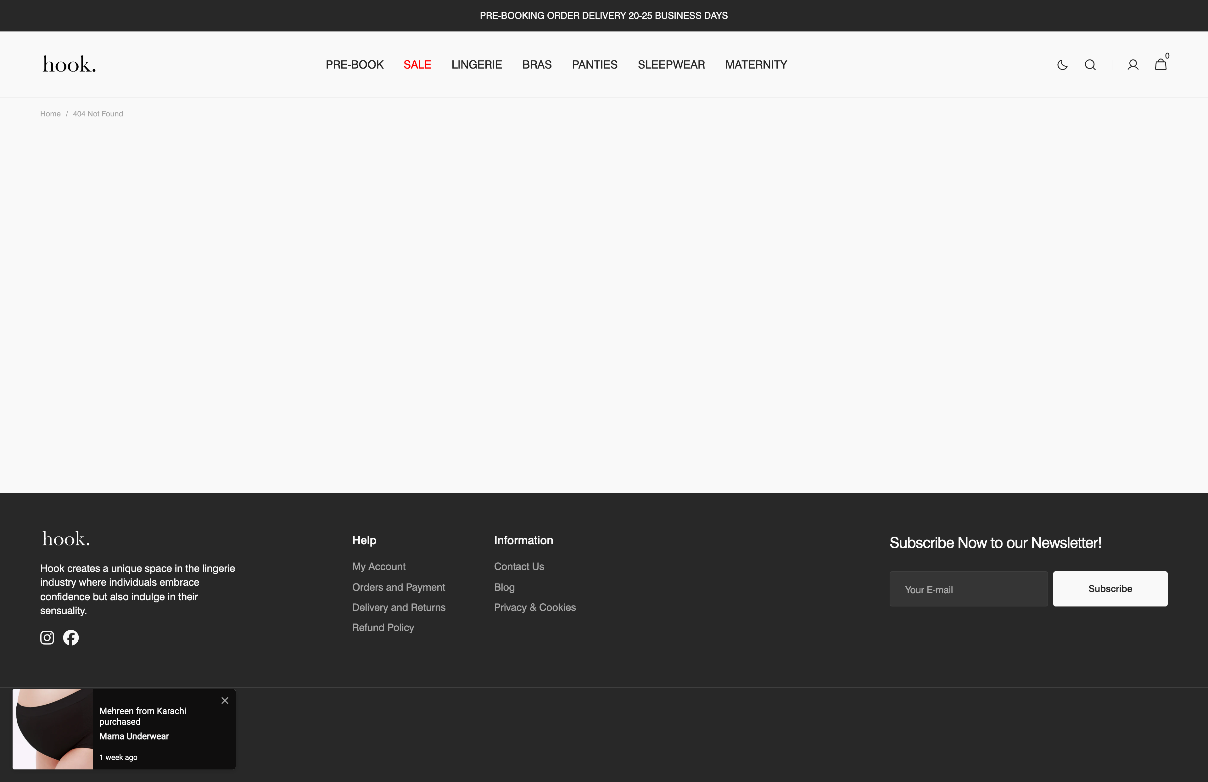 Revamped Shopify Development for Hook Intimates