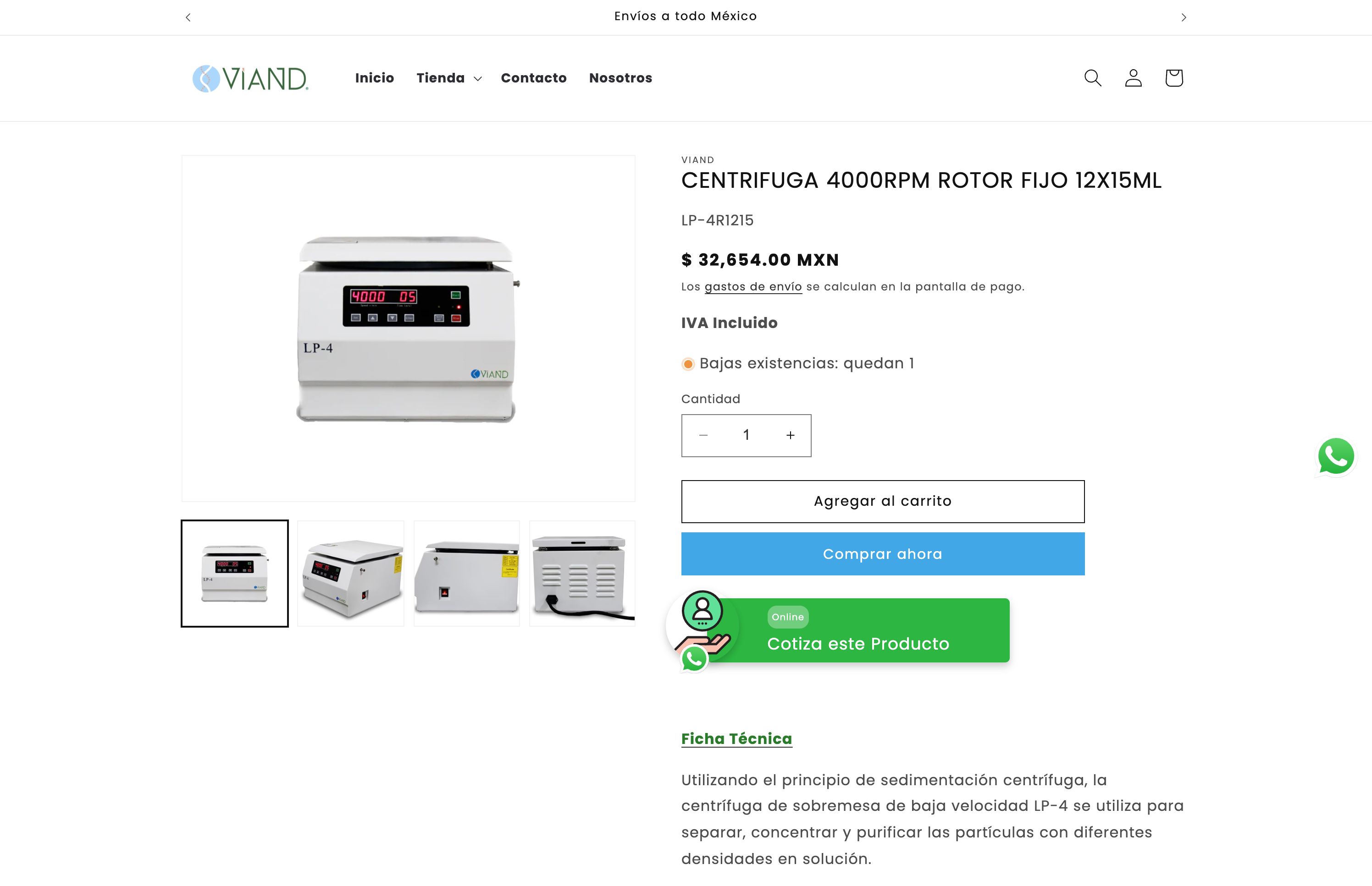 Tienda en linea distribuidora viand screenshot 3