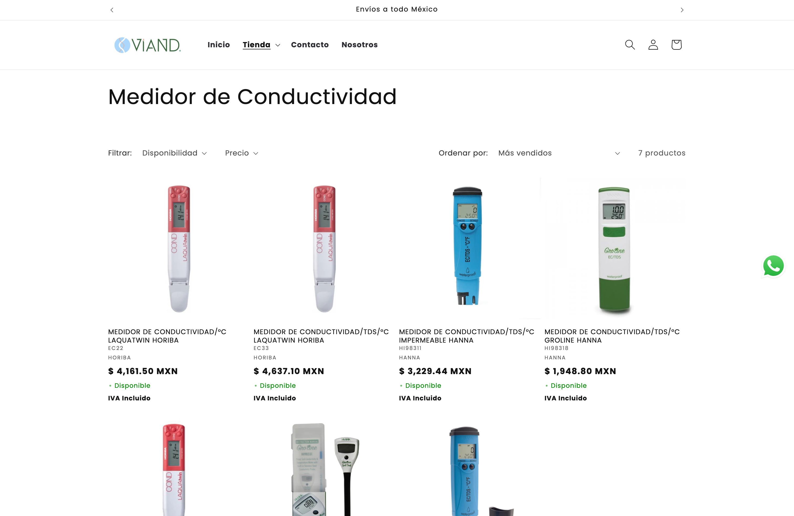 Tienda en linea distribuidora viand screenshot 2