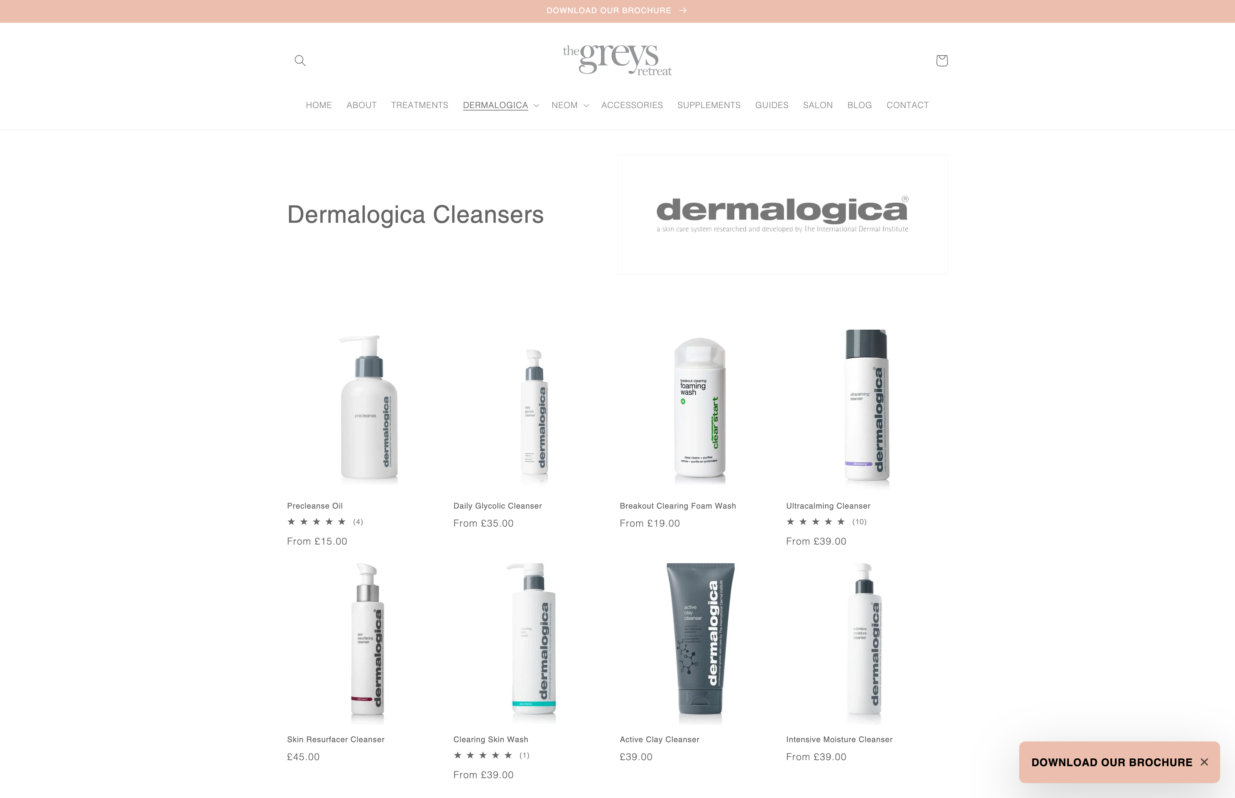 Beauty Therapy Website screenshot 2
