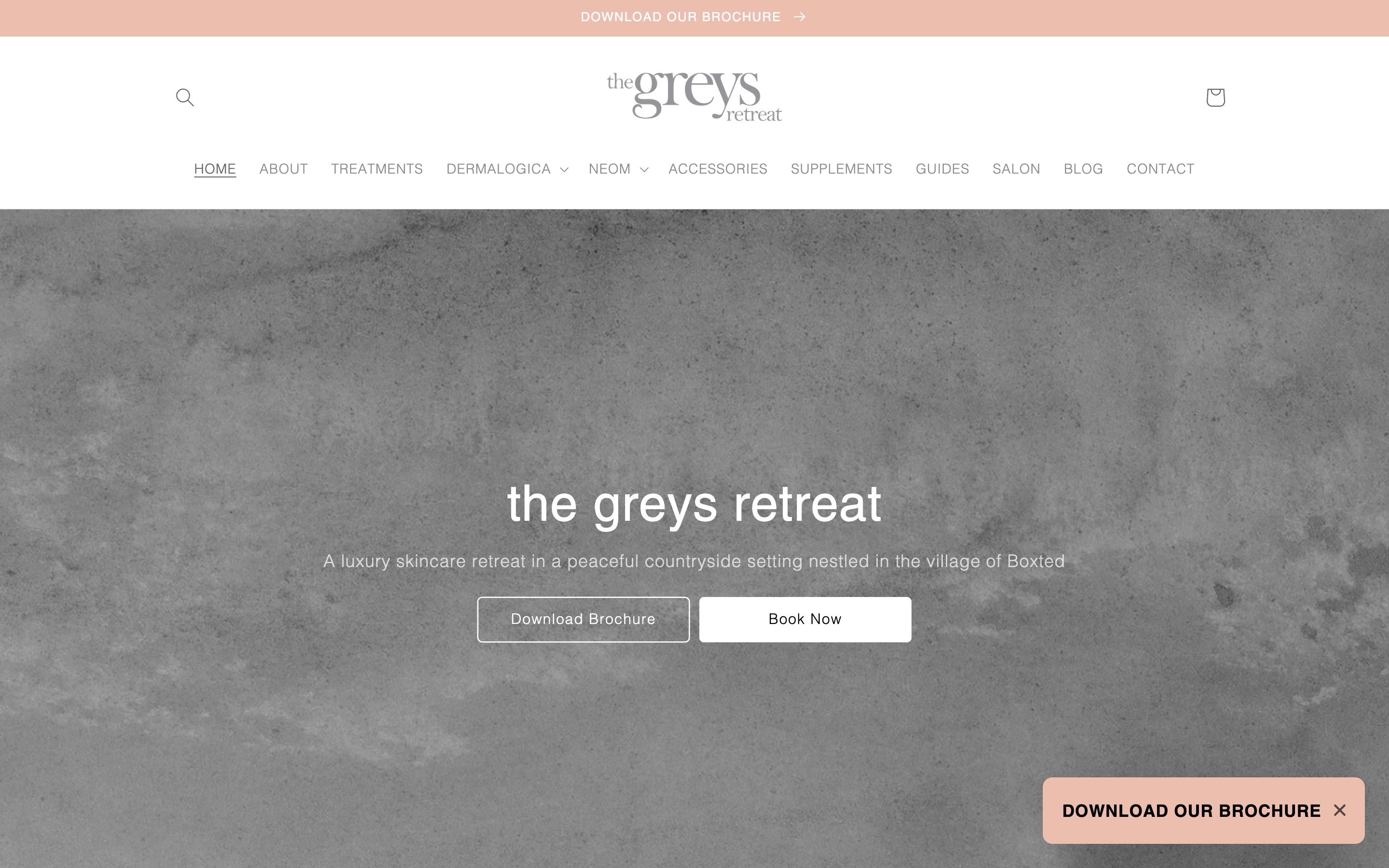 Beauty Therapy Website screenshot