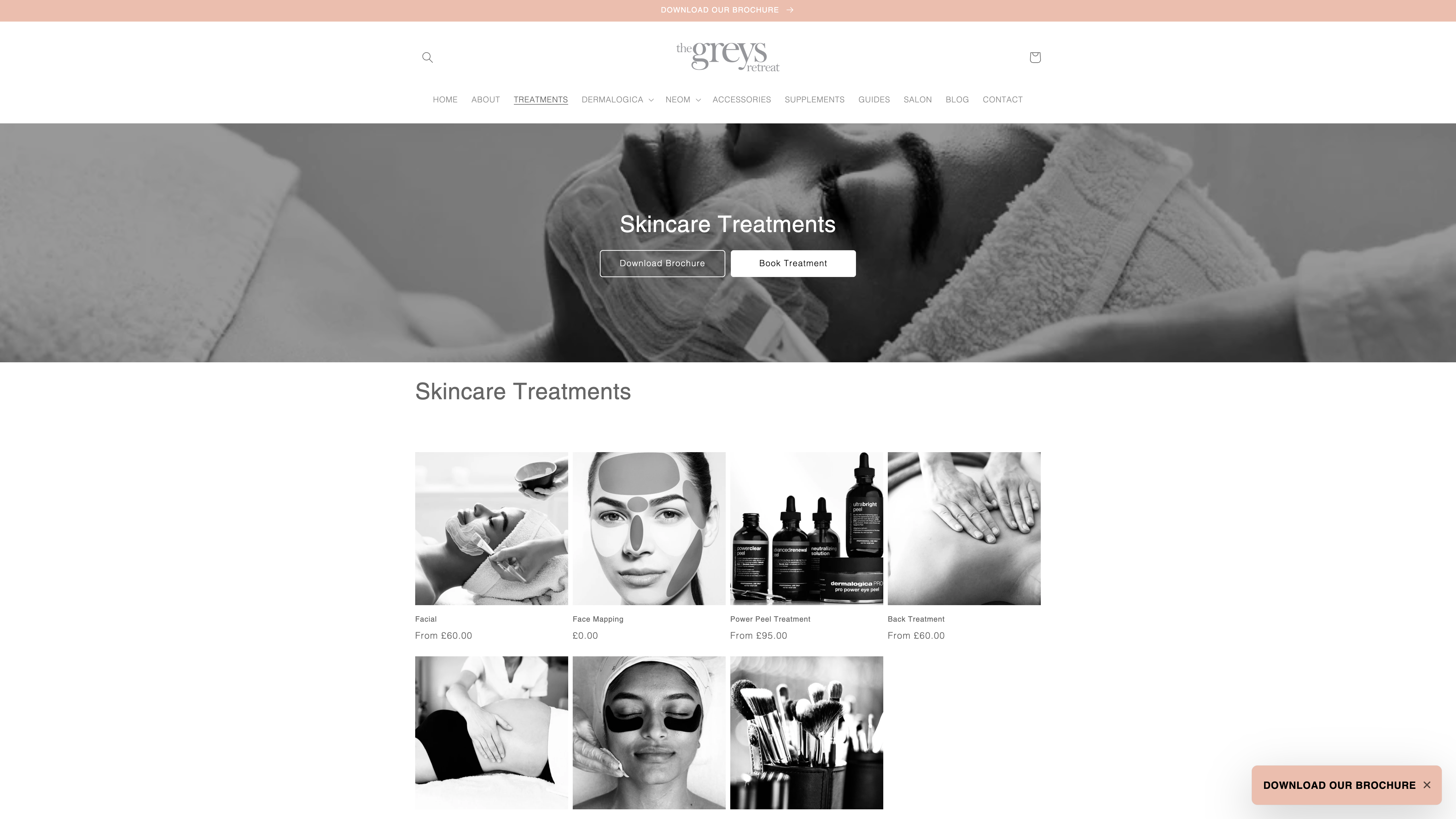 Beauty Therapy Website screenshot 6