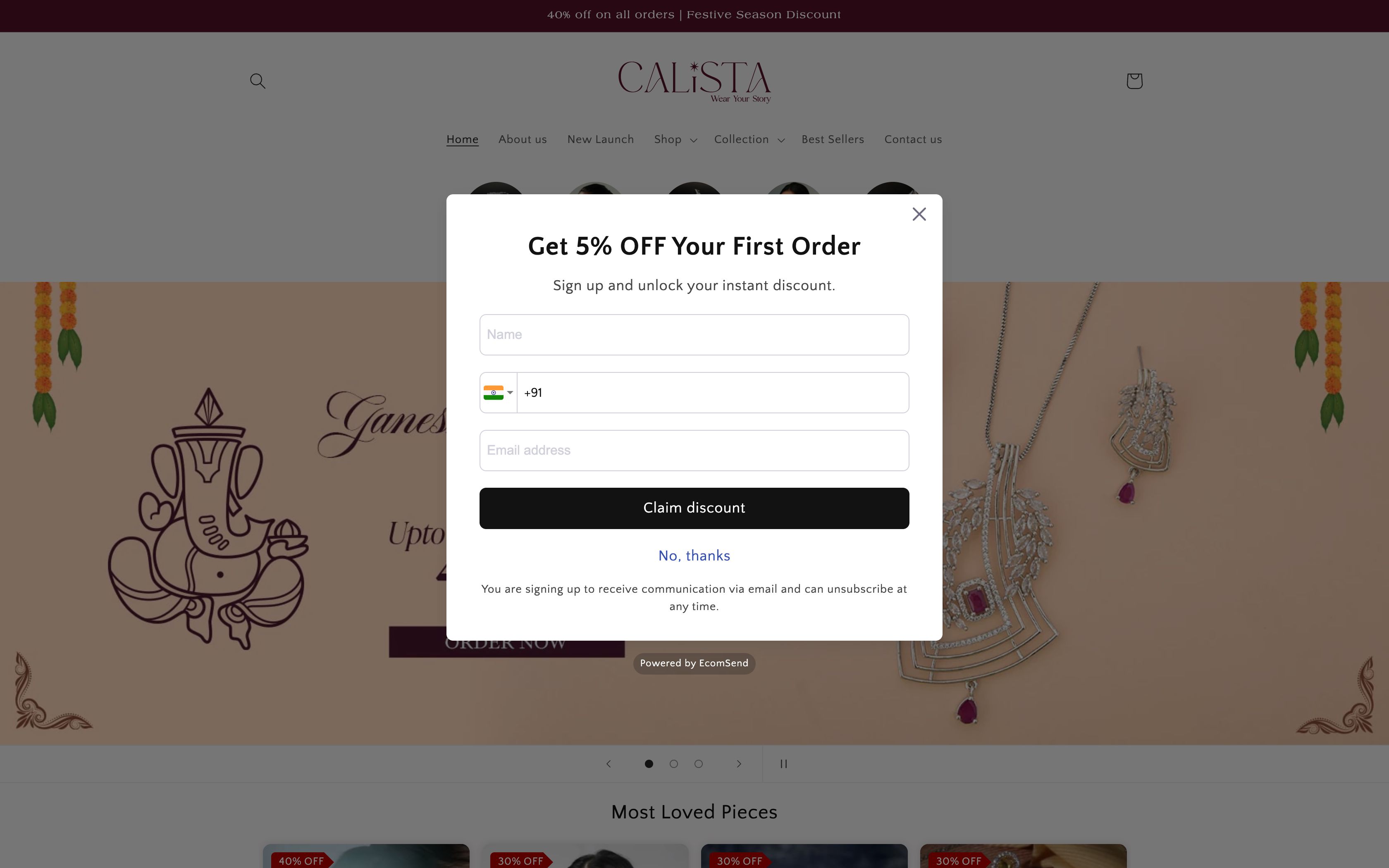 Calistaindia - Online Jewelry Store screenshot 6