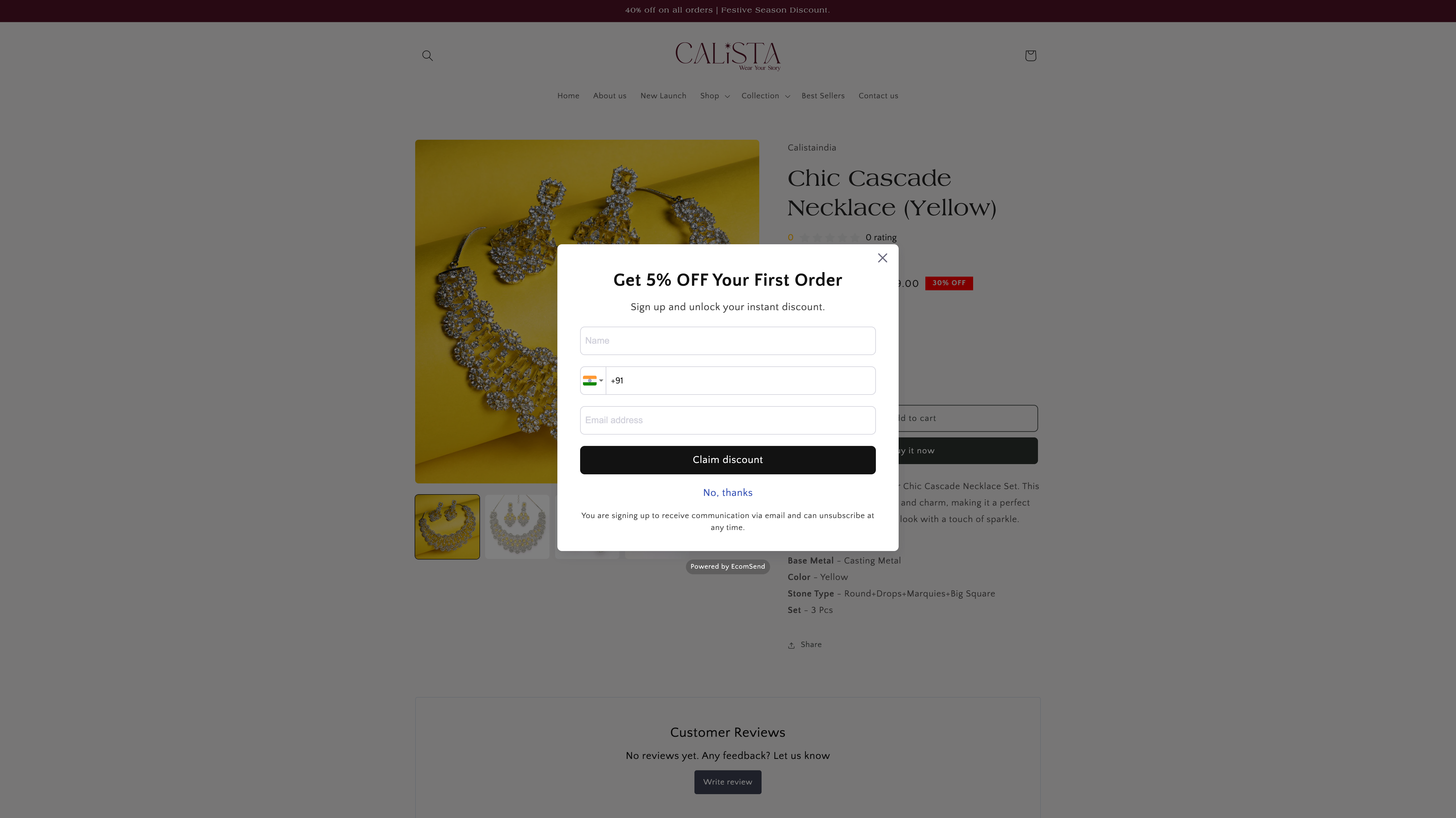 Calistaindia - Online Jewelry Store screenshot 4