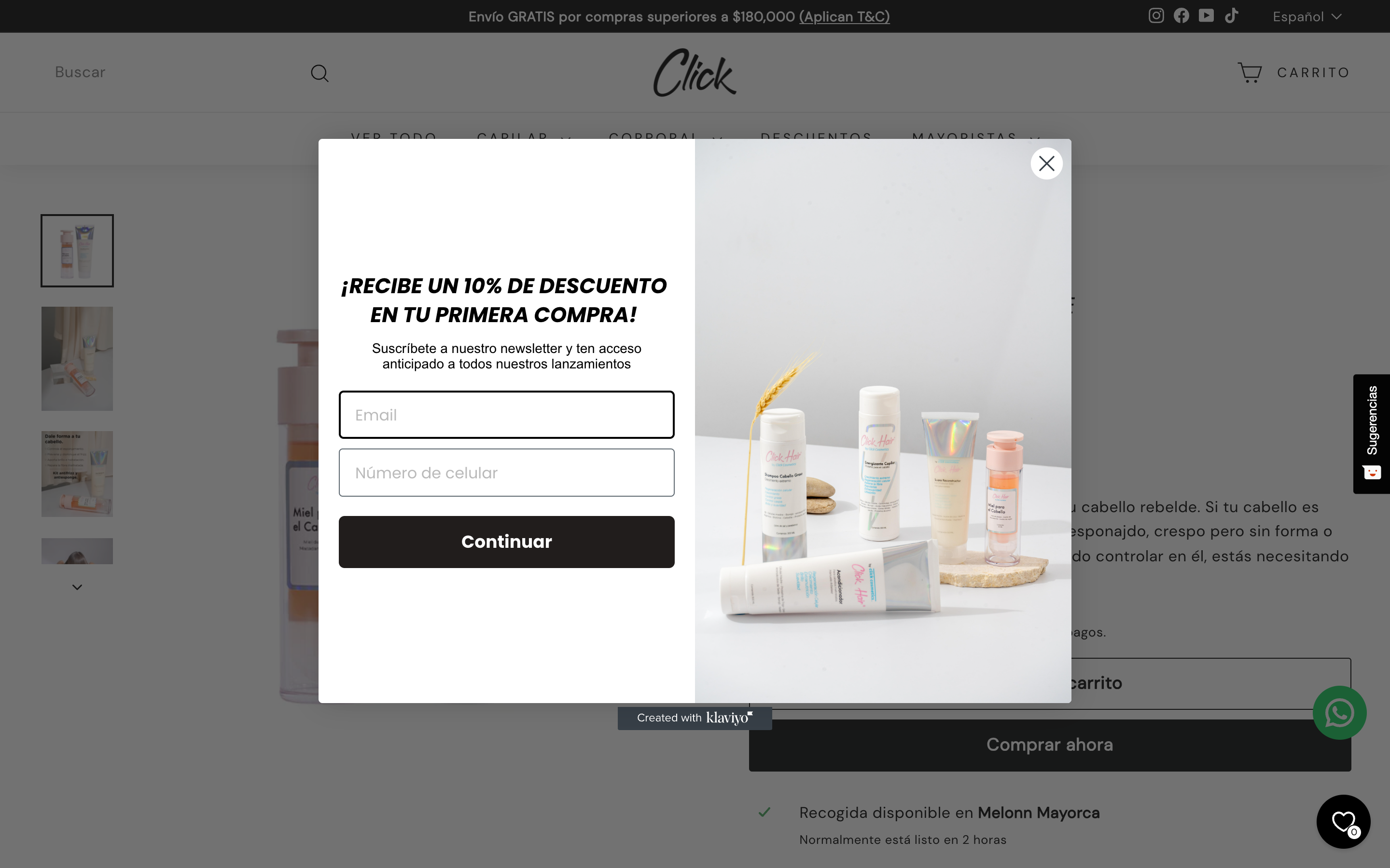 Desarrollo de tienda de cosméticos screenshot 4