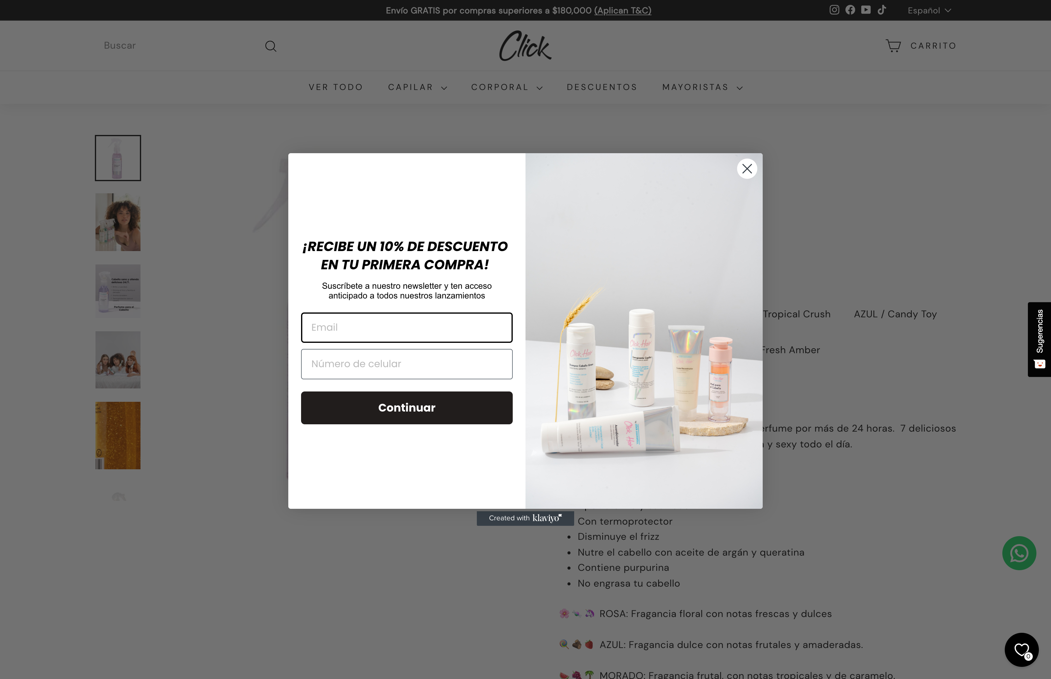 Desarrollo de tienda de cosméticos screenshot 5