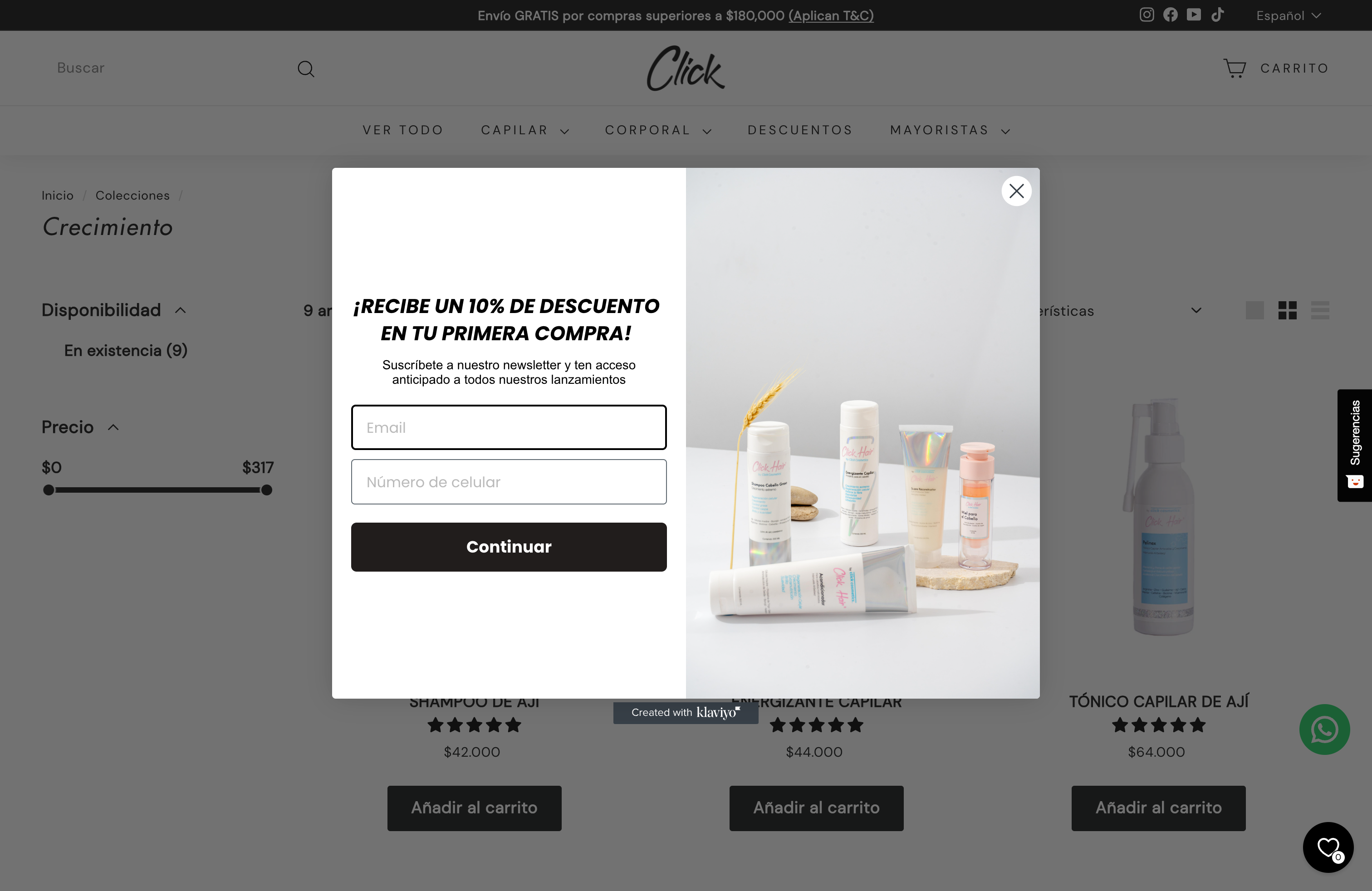 Desarrollo de tienda de cosméticos screenshot 3