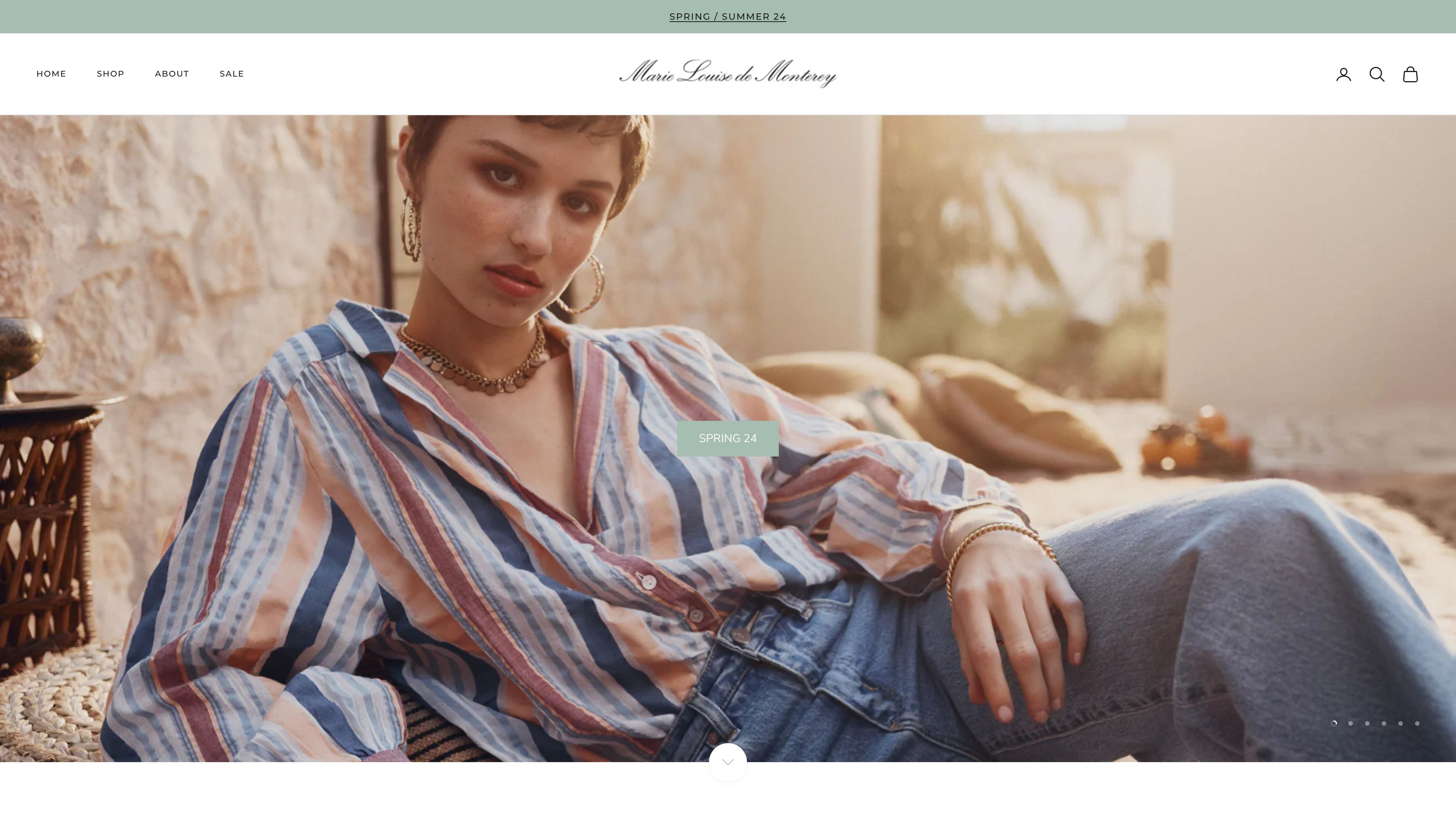 Marie Louise de Monterey | Website Redesign screenshot 5