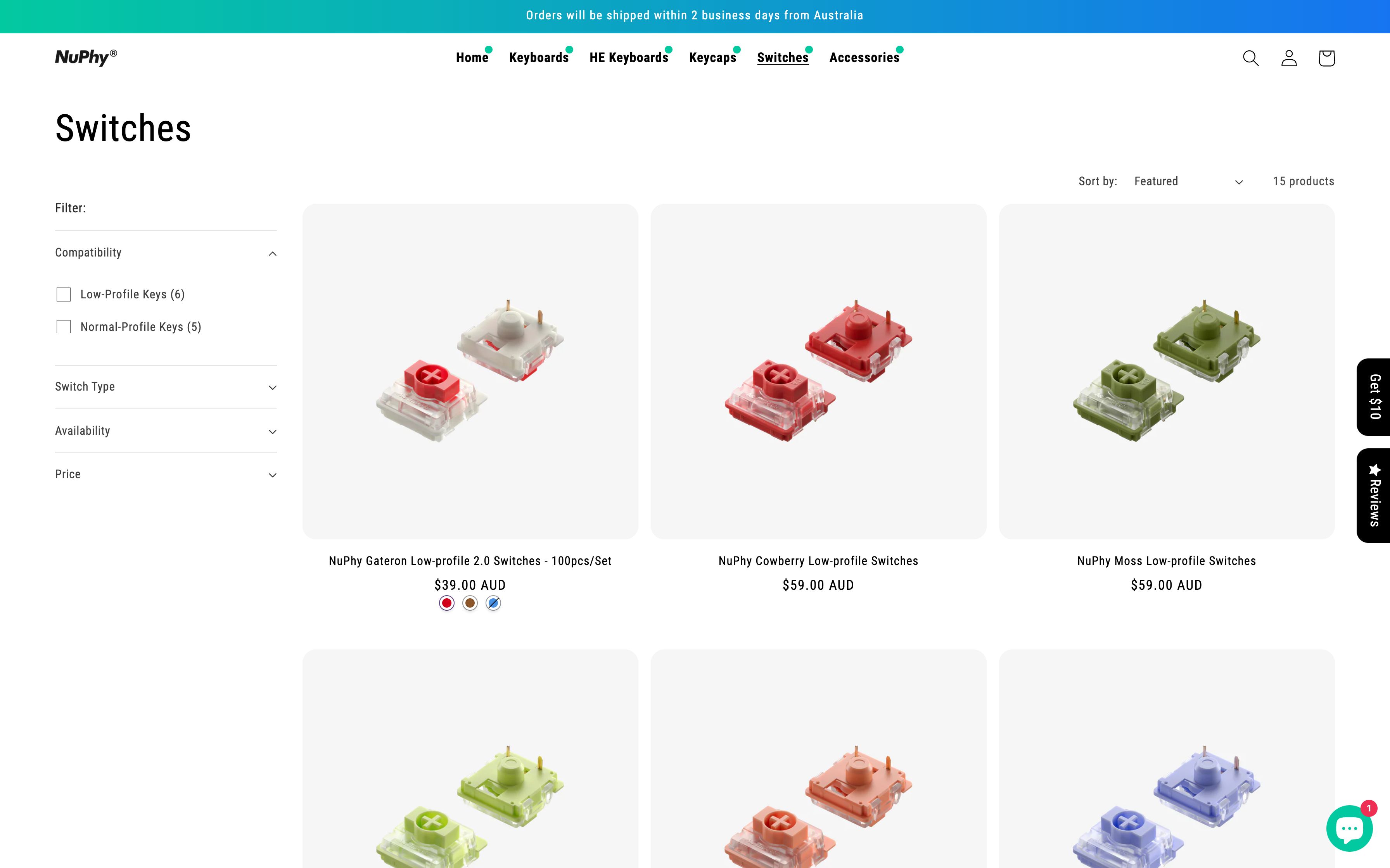 Nuphy Website Design/development & SEO Google Ads screenshot