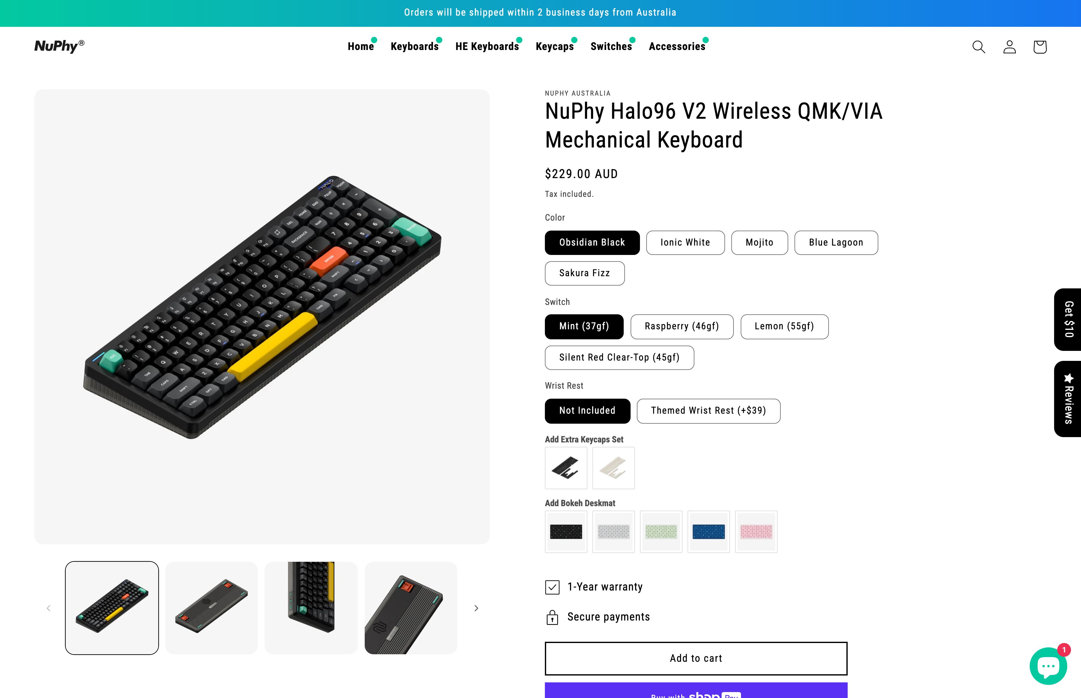 Nuphy Website Design/development & SEO Google Ads screenshot 3