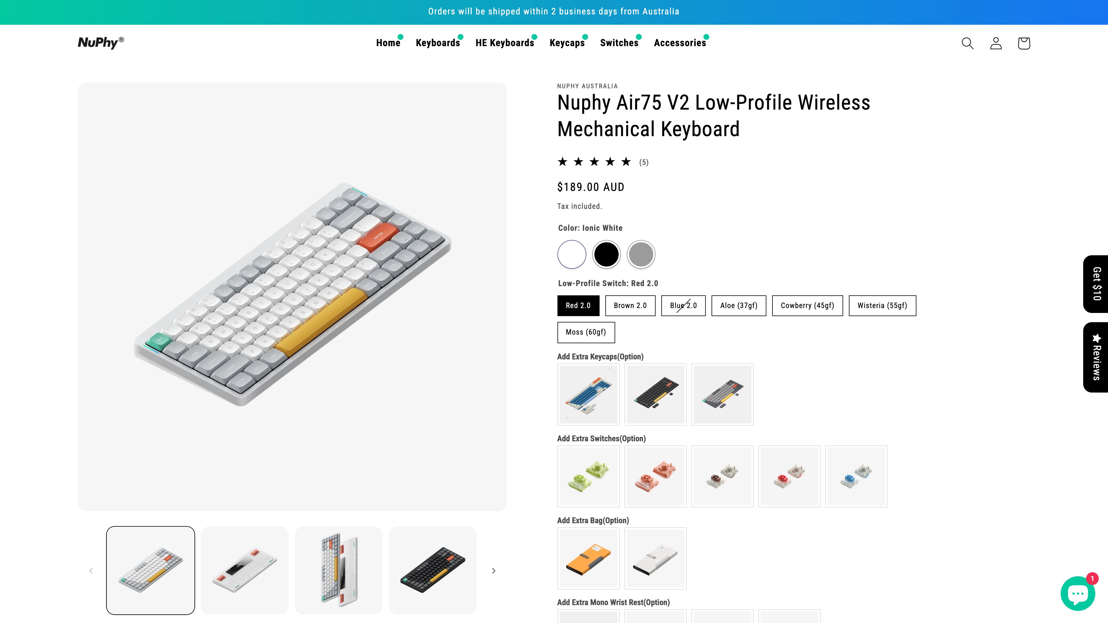 Nuphy Website Design/development & SEO Google Ads screenshot 2